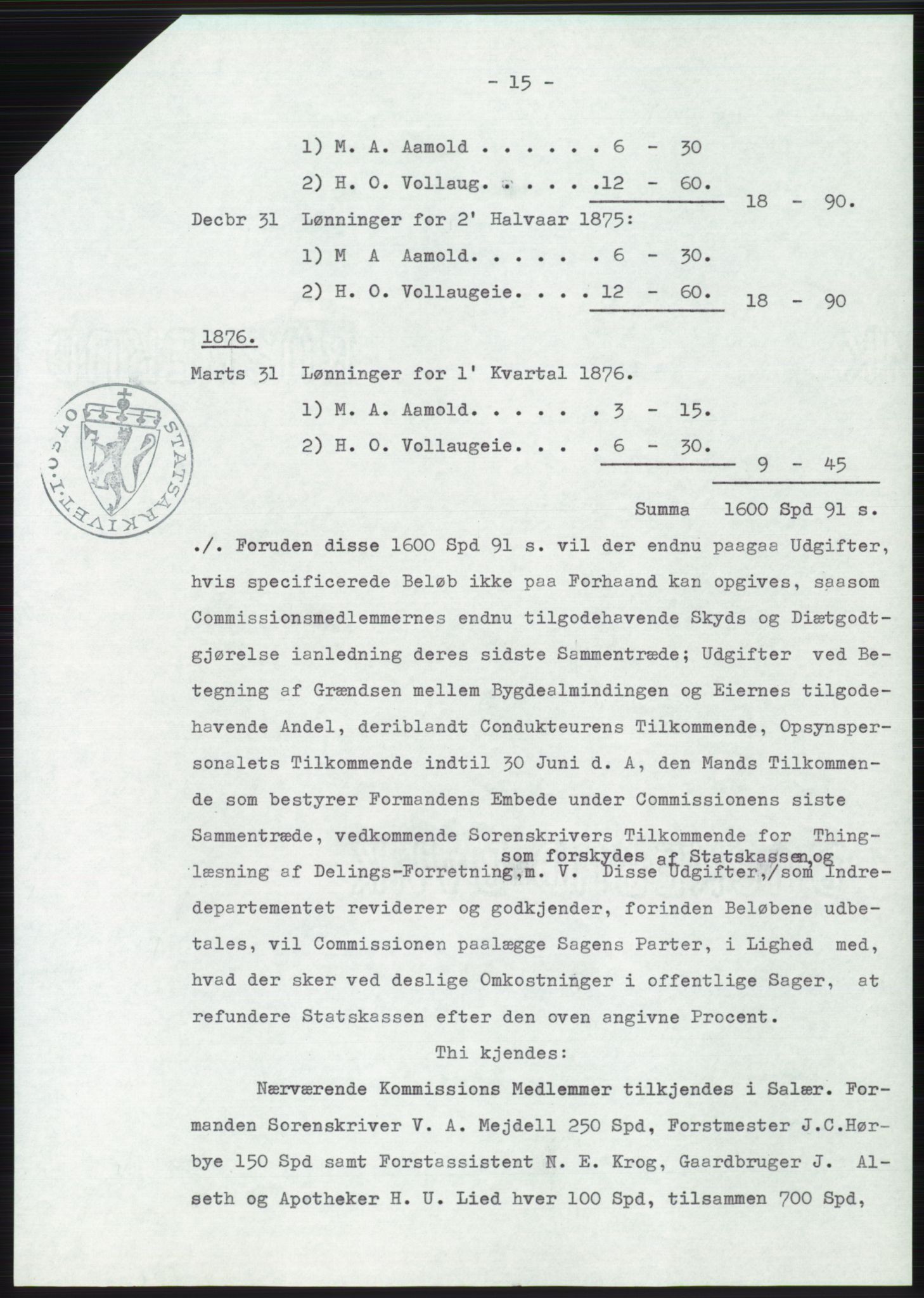 Statsarkivet i Oslo, AV/SAO-A-10621/Z/Zd/L0034: Avskrifter, j.nr 66-2499/1975, 1975, p. 237