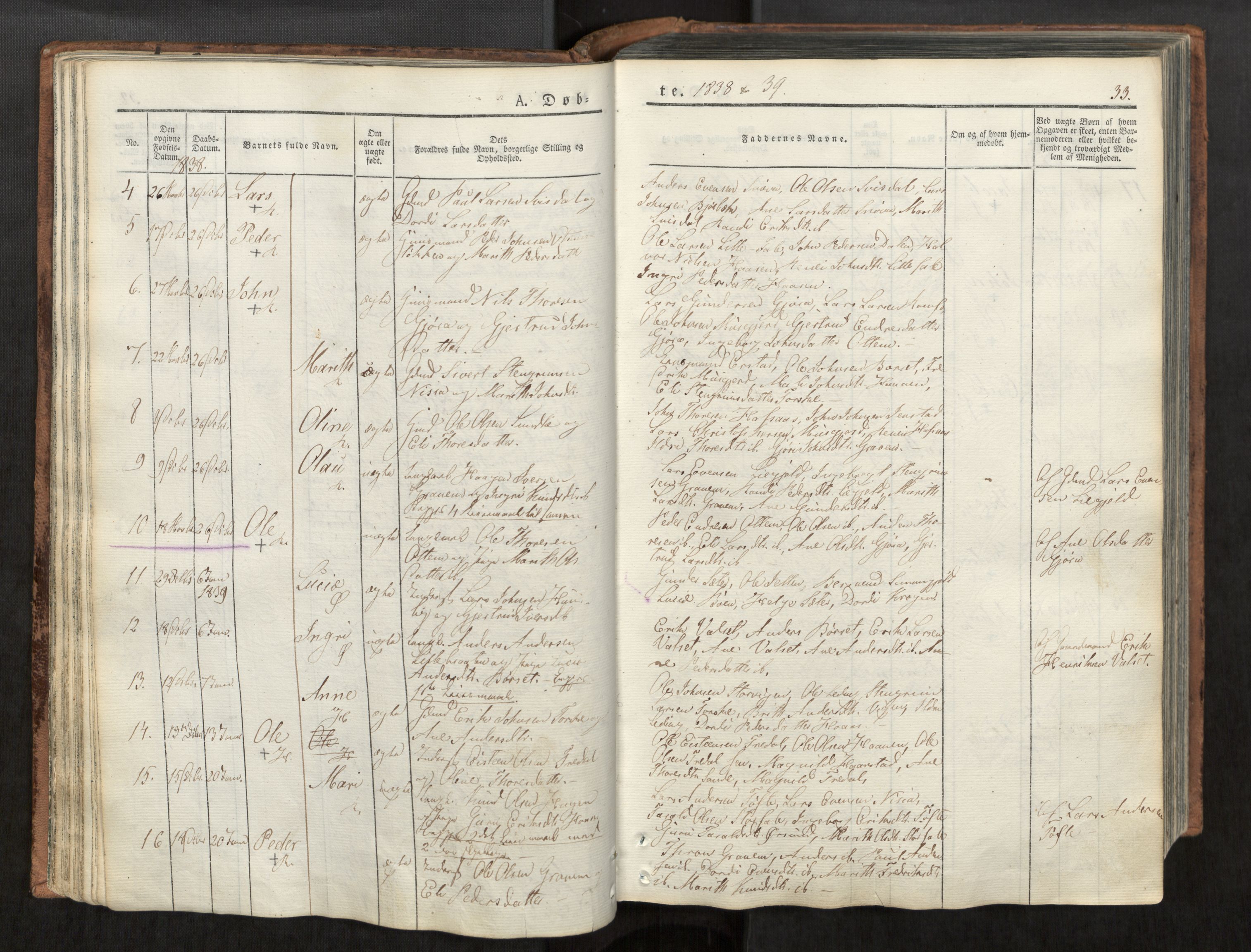 Ministerialprotokoller, klokkerbøker og fødselsregistre - Møre og Romsdal, AV/SAT-A-1454/590/L1012: Parish register (official) no. 590A04, 1832-1846, p. 33