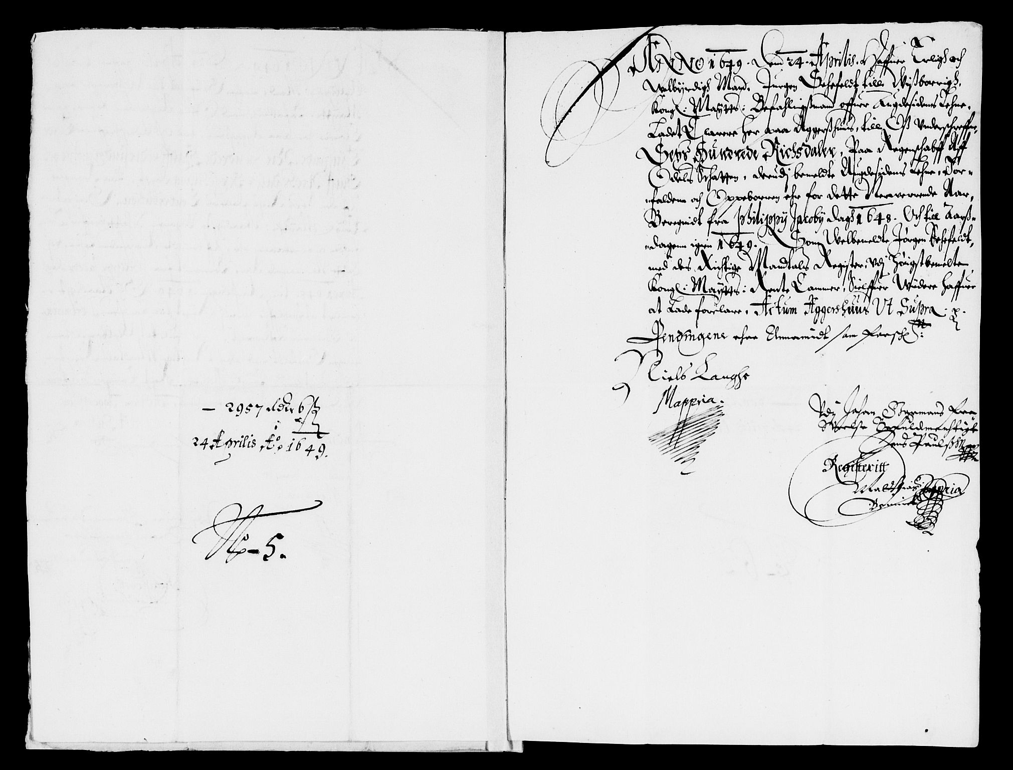 Rentekammeret inntil 1814, Reviderte regnskaper, Lensregnskaper, AV/RA-EA-5023/R/Rb/Rbq/L0038: Nedenes len. Mandals len. Råbyggelag., 1648-1650