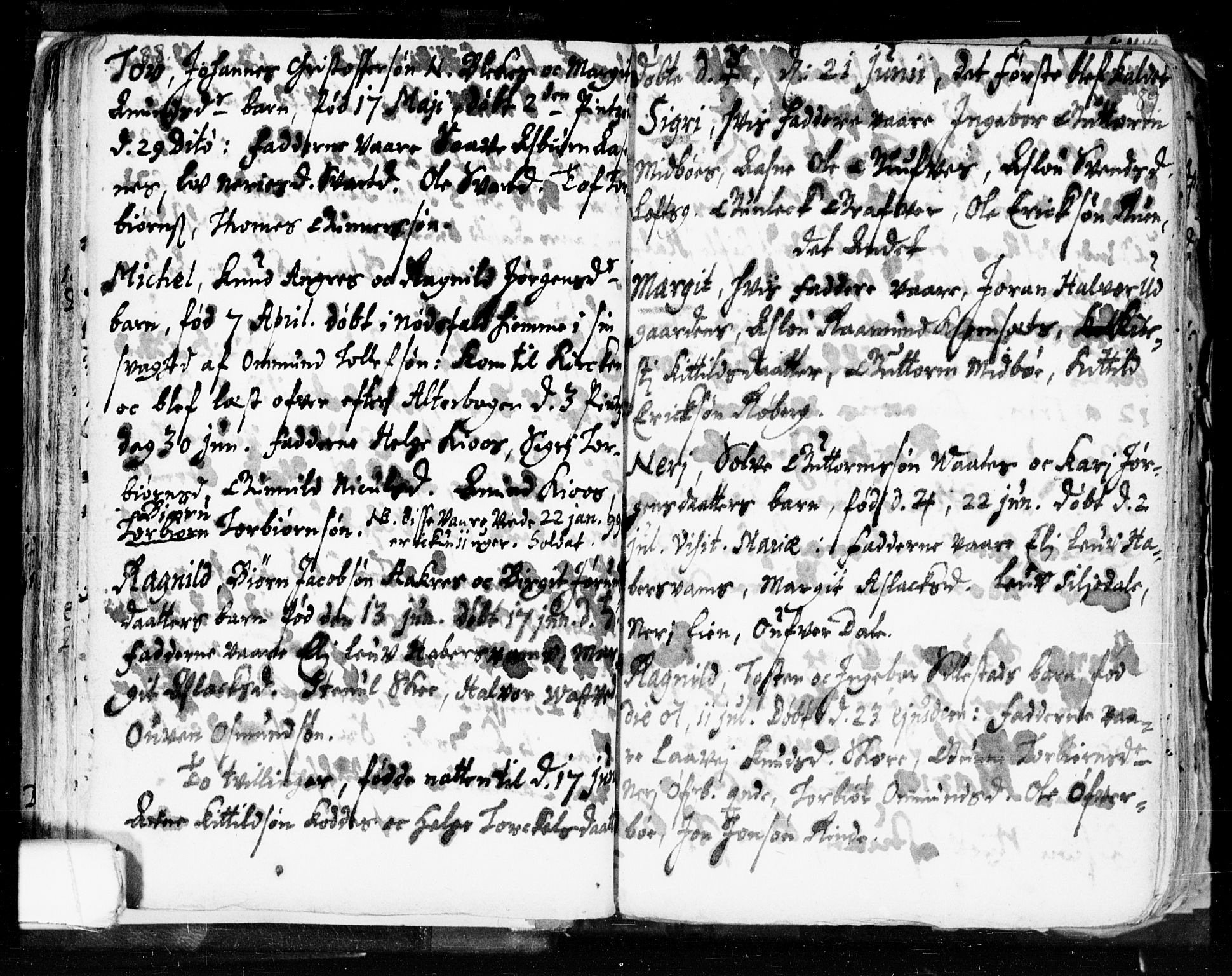 Seljord kirkebøker, SAKO/A-20/F/Fa/L0002: Parish register (official) no. I 2, 1689-1713, p. 88-89