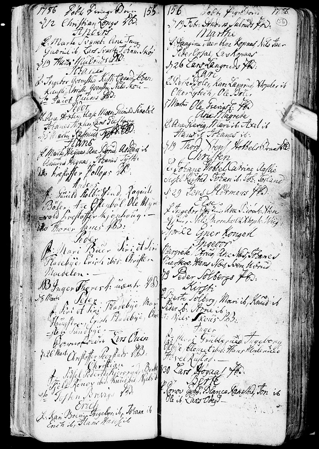 Enebakk prestekontor Kirkebøker, SAO/A-10171c/F/Fa/L0002: Parish register (official) no. I 2, 1755-1806, p. 155-156