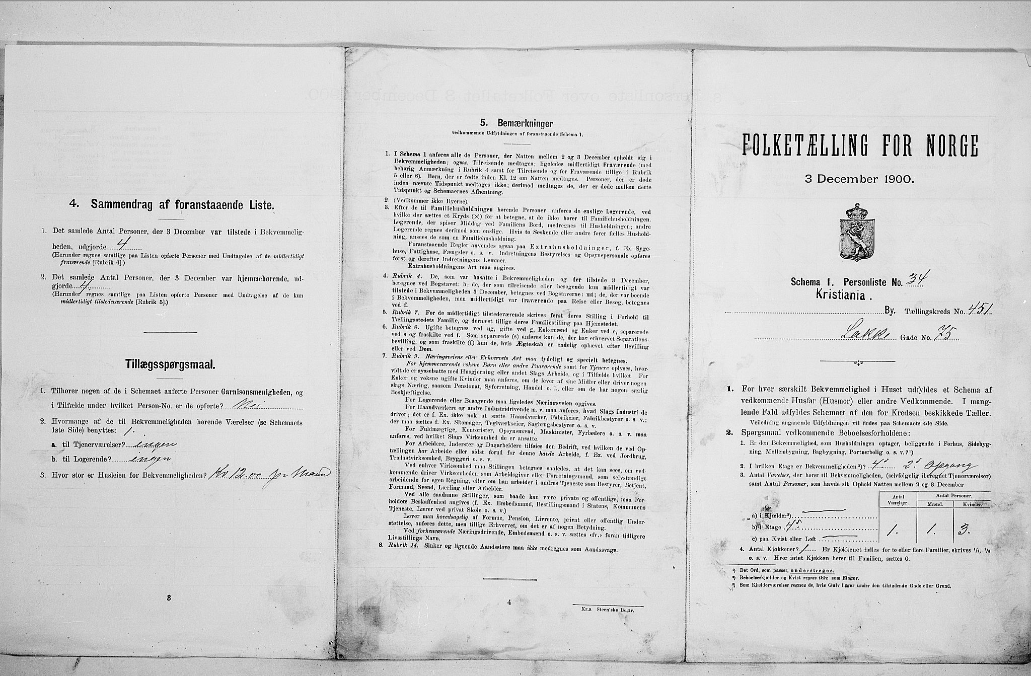 SAO, 1900 census for Kristiania, 1900, p. 51270