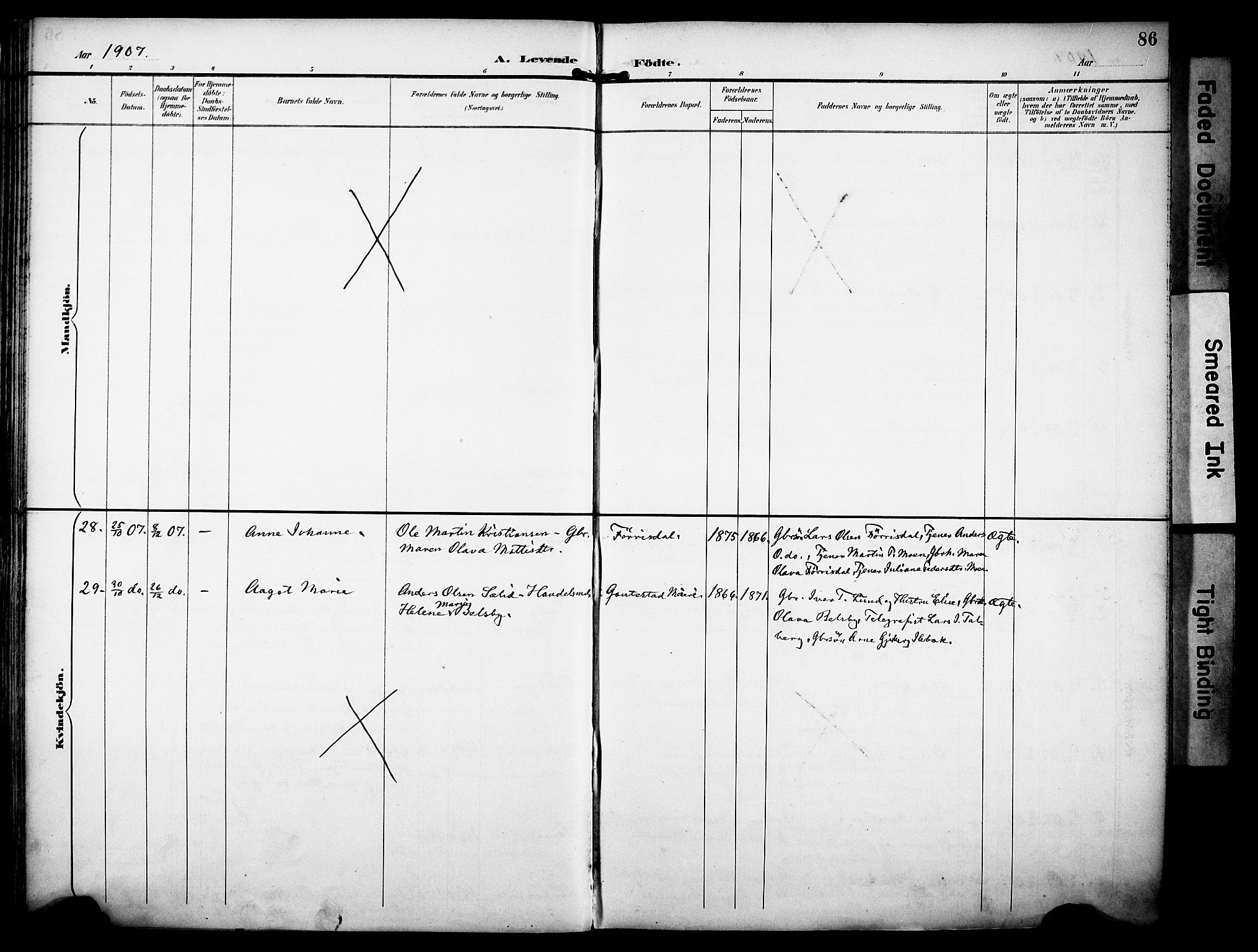 Rakkestad prestekontor Kirkebøker, AV/SAO-A-2008/F/Fa/L0013: Parish register (official) no. I 13, 1894-1908, p. 86