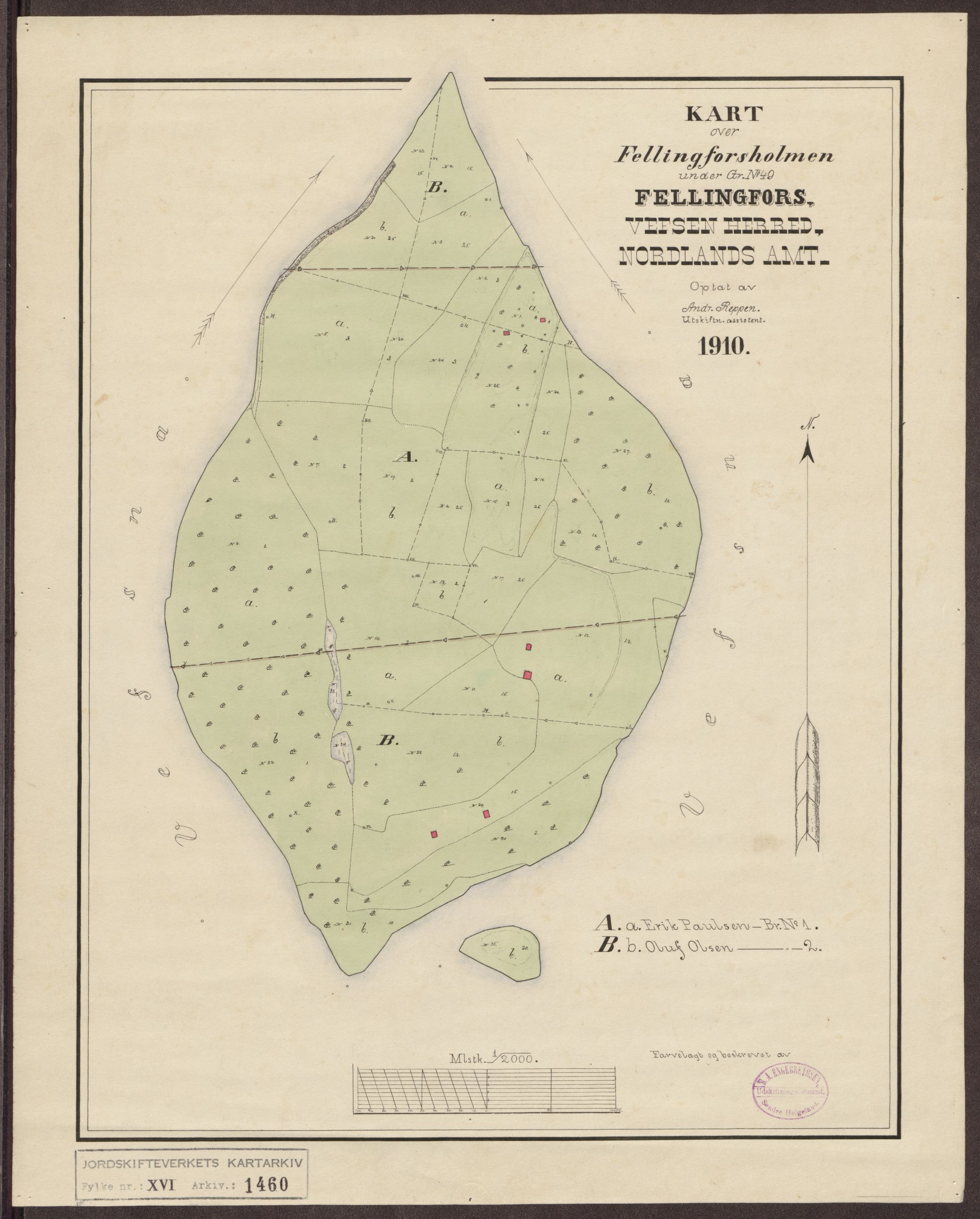 Jordskifteverkets kartarkiv, AV/RA-S-3929/T, 1859-1988, p. 1655