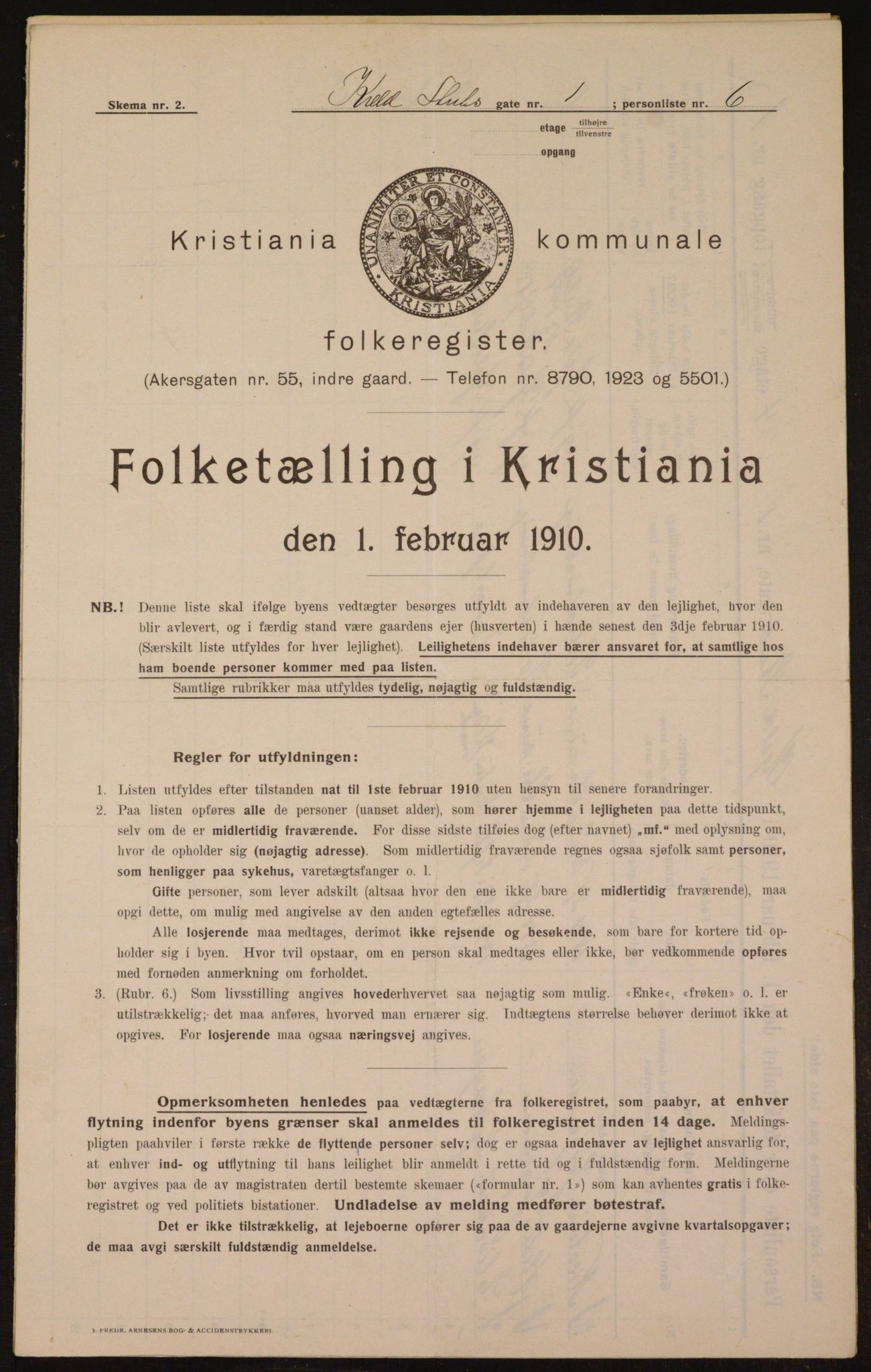 OBA, Municipal Census 1910 for Kristiania, 1910, p. 49817