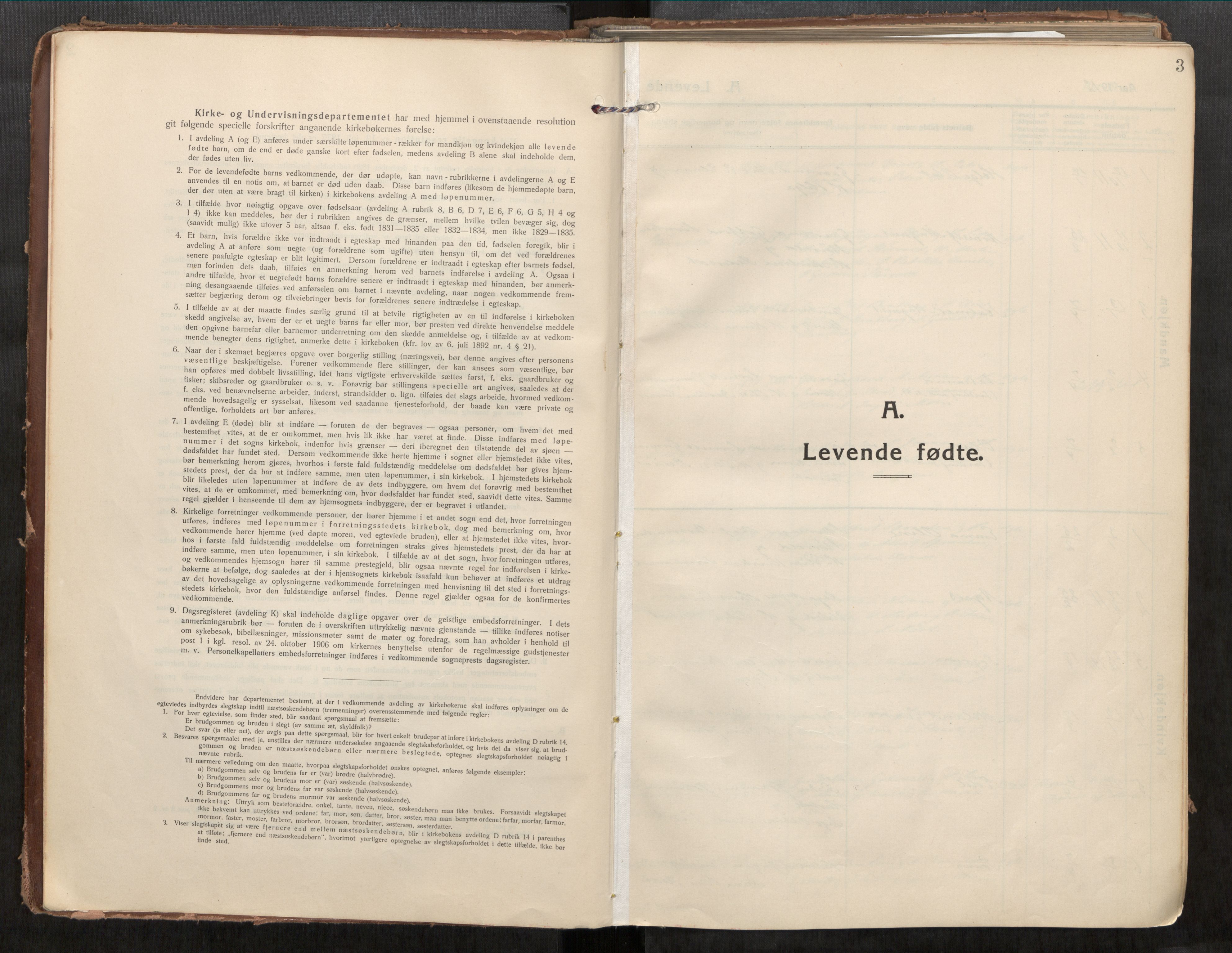 Beitstad sokneprestkontor, AV/SAT-A-1162/I/I1/I1a/L0001: Parish register (official) no. 1, 1912-1927, p. 3