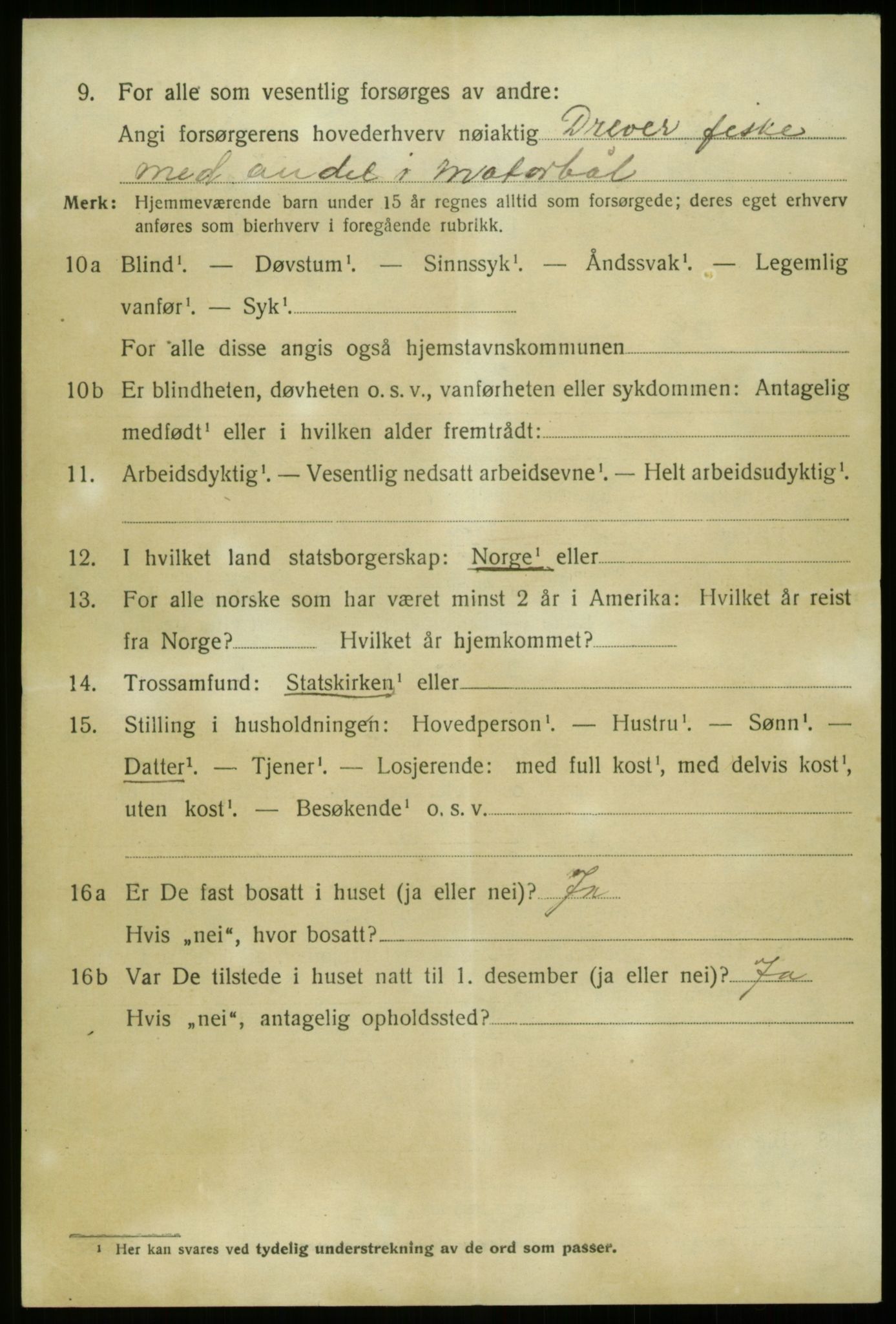 SAB, 1920 census for Davik, 1920, p. 6068