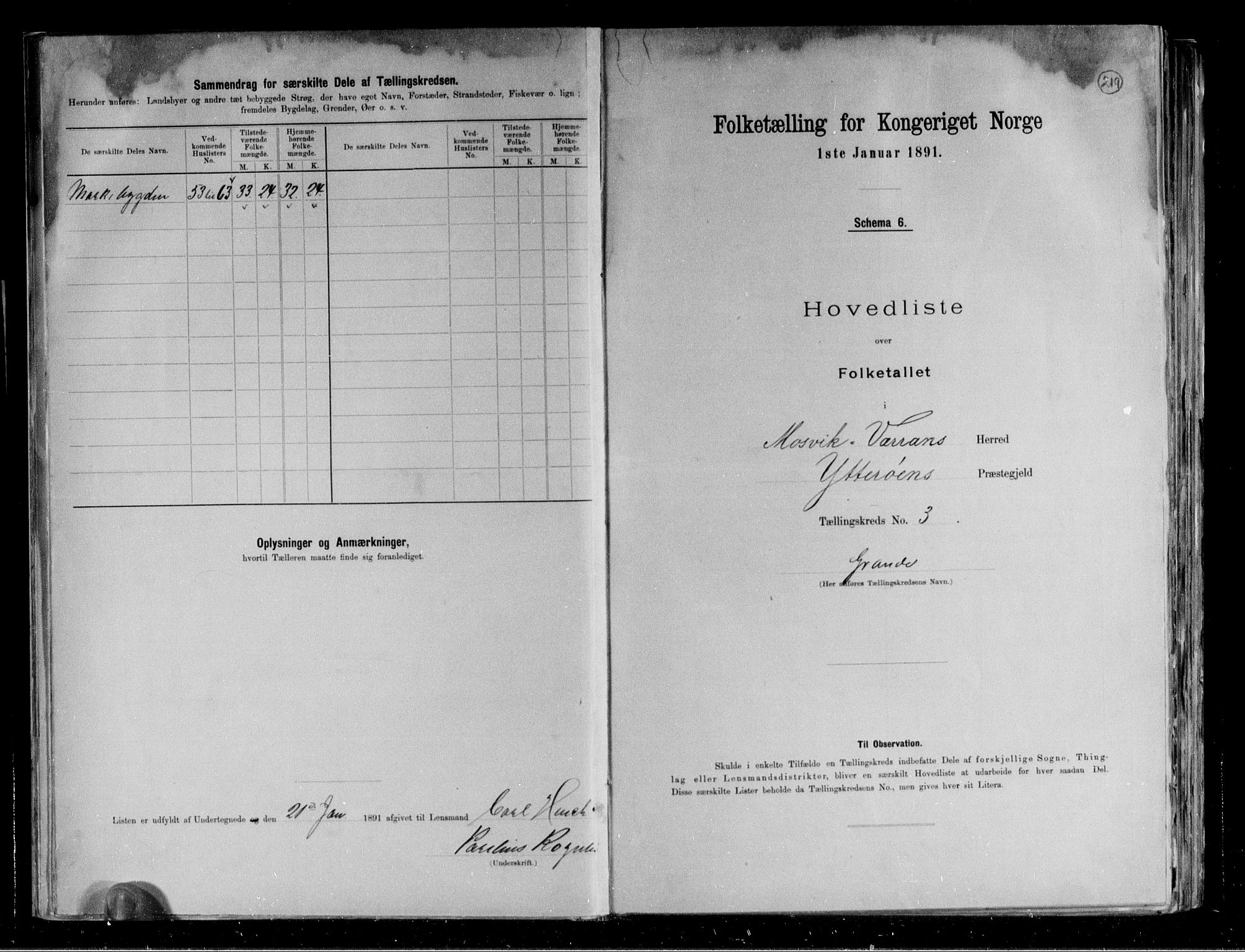 RA, 1891 census for 1723 Mosvik og Verran, 1891, p. 11