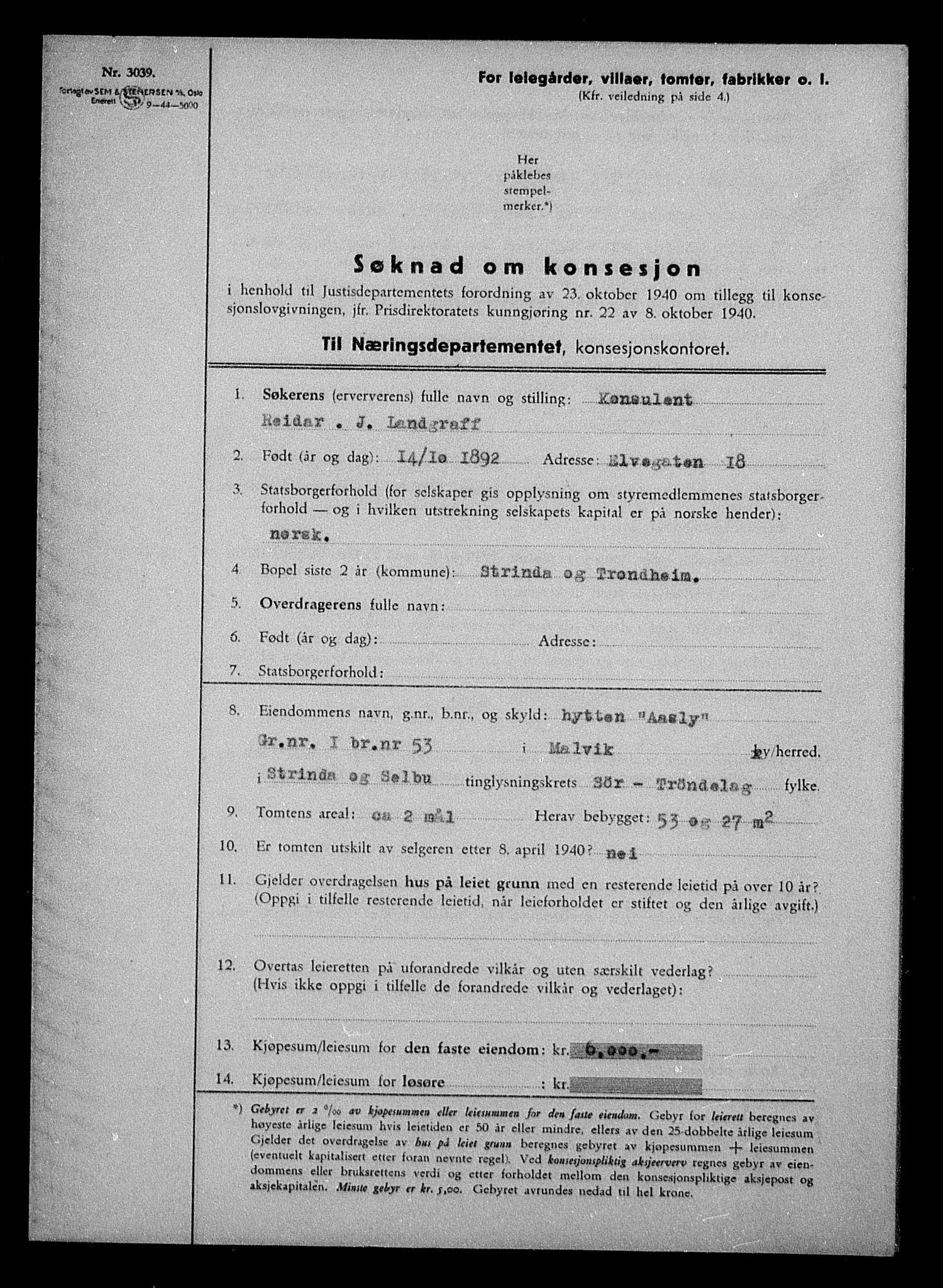 Justisdepartementet, Tilbakeføringskontoret for inndratte formuer, AV/RA-S-1564/H/Hc/Hca/L0904: --, 1945-1947, p. 520