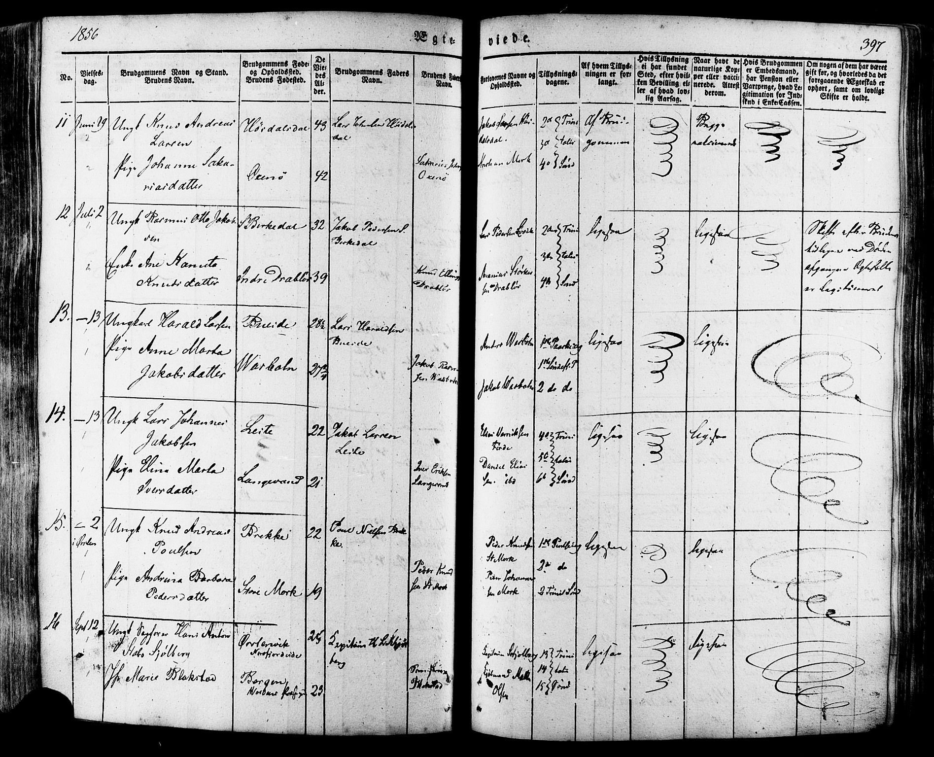 Ministerialprotokoller, klokkerbøker og fødselsregistre - Møre og Romsdal, AV/SAT-A-1454/511/L0140: Parish register (official) no. 511A07, 1851-1878, p. 397