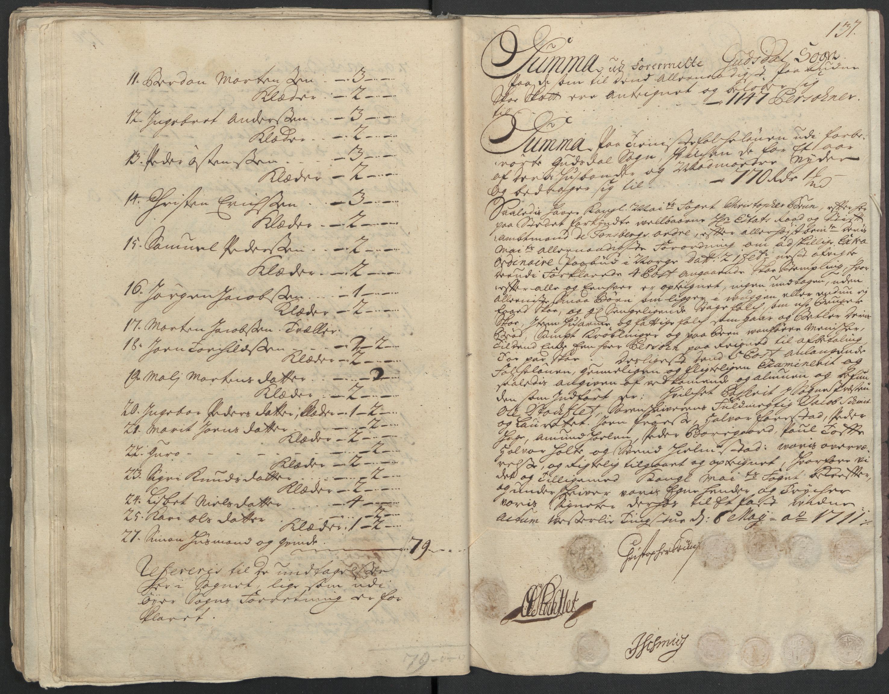 Rentekammeret inntil 1814, Reviderte regnskaper, Fogderegnskap, AV/RA-EA-4092/R17/L1180: Fogderegnskap Gudbrandsdal, 1711, p. 303