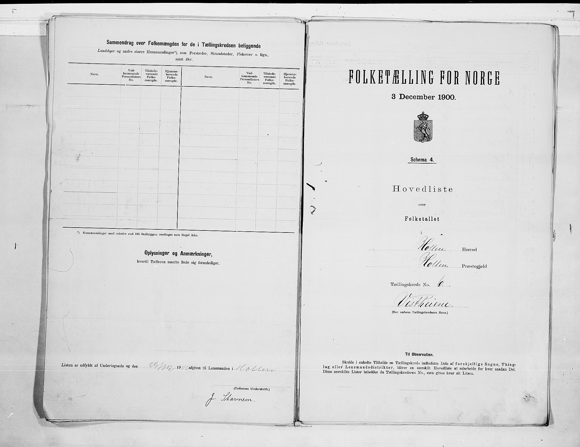 SAKO, 1900 census for Holla, 1900, p. 16