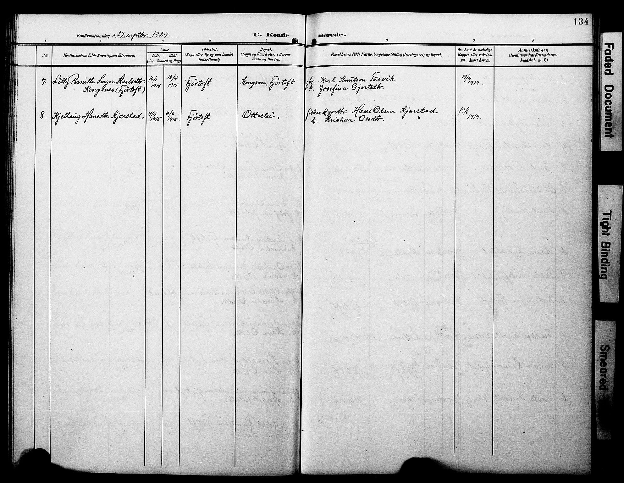 Ministerialprotokoller, klokkerbøker og fødselsregistre - Møre og Romsdal, AV/SAT-A-1454/538/L0524: Parish register (copy) no. 538C02, 1901-1931, p. 134