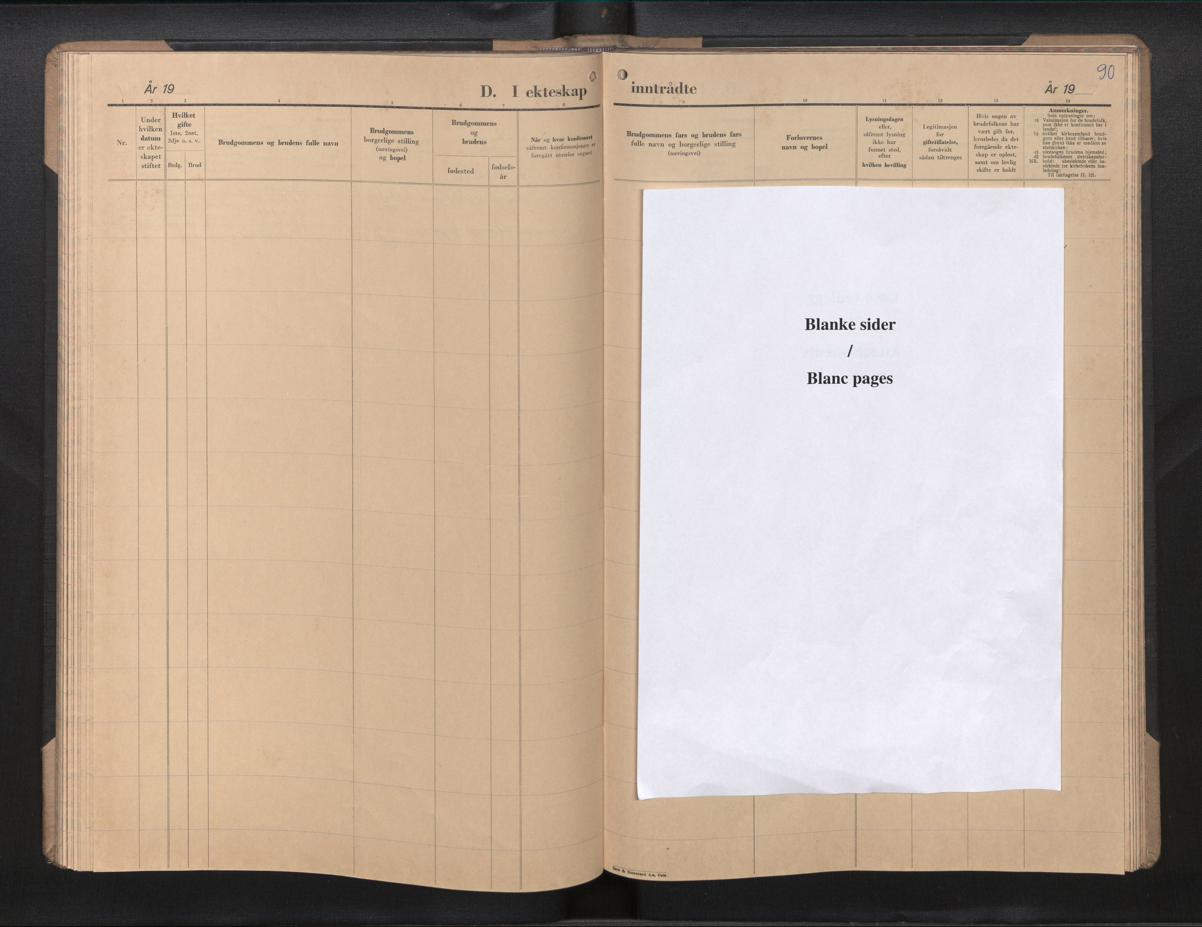 Den norske sjømannsmisjon i utlandet / Santos, Brasil, SAB/SAB/PA-0366/H/Ha/L0002: Parish register (official) no. A 2, 1955-1984, p. 89b-90a