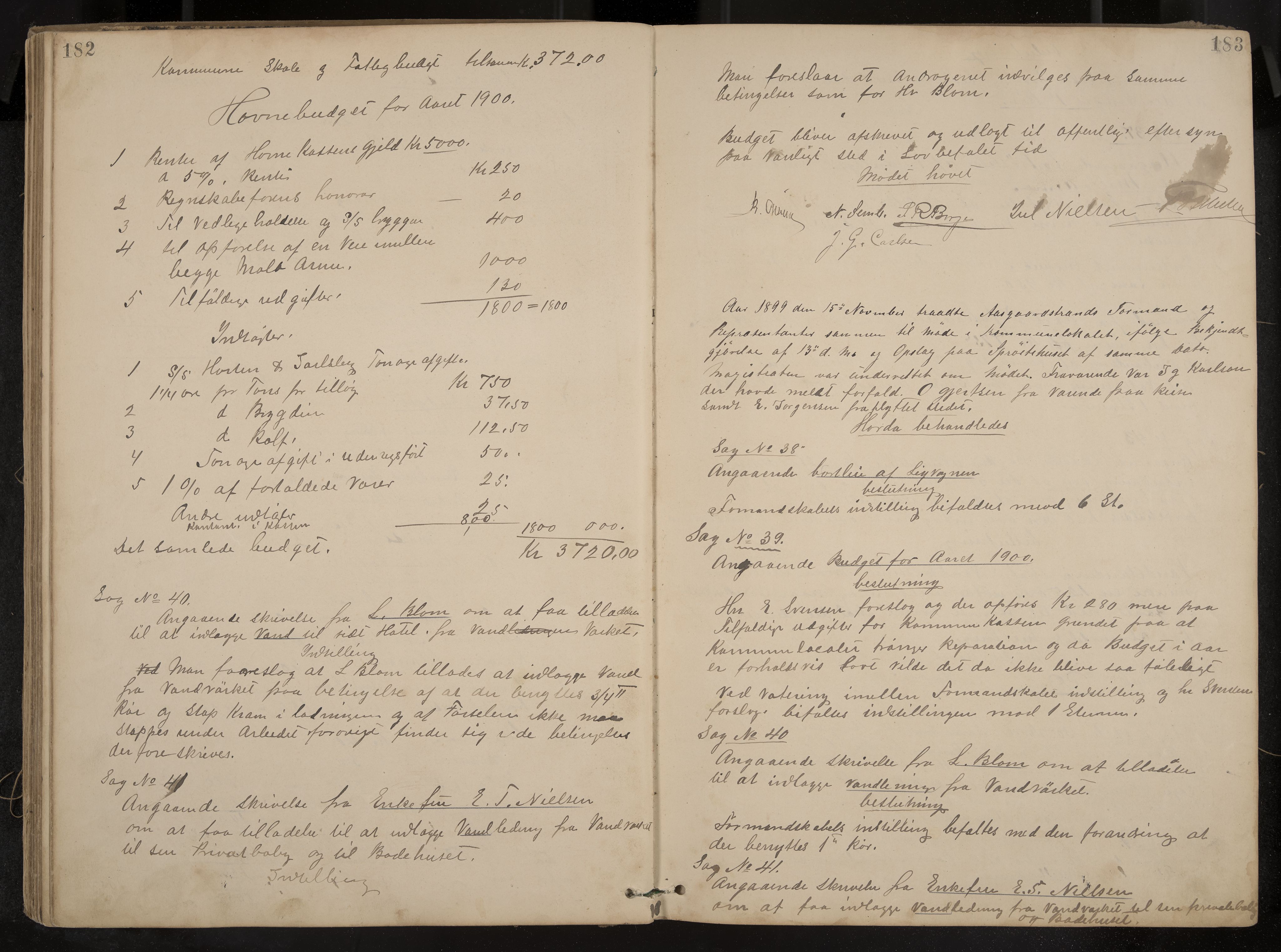 Åsgårdstrand formannskap og sentraladministrasjon, IKAK/0704021/A/L0003: Møtebok med register, 1890-1908, p. 182-183