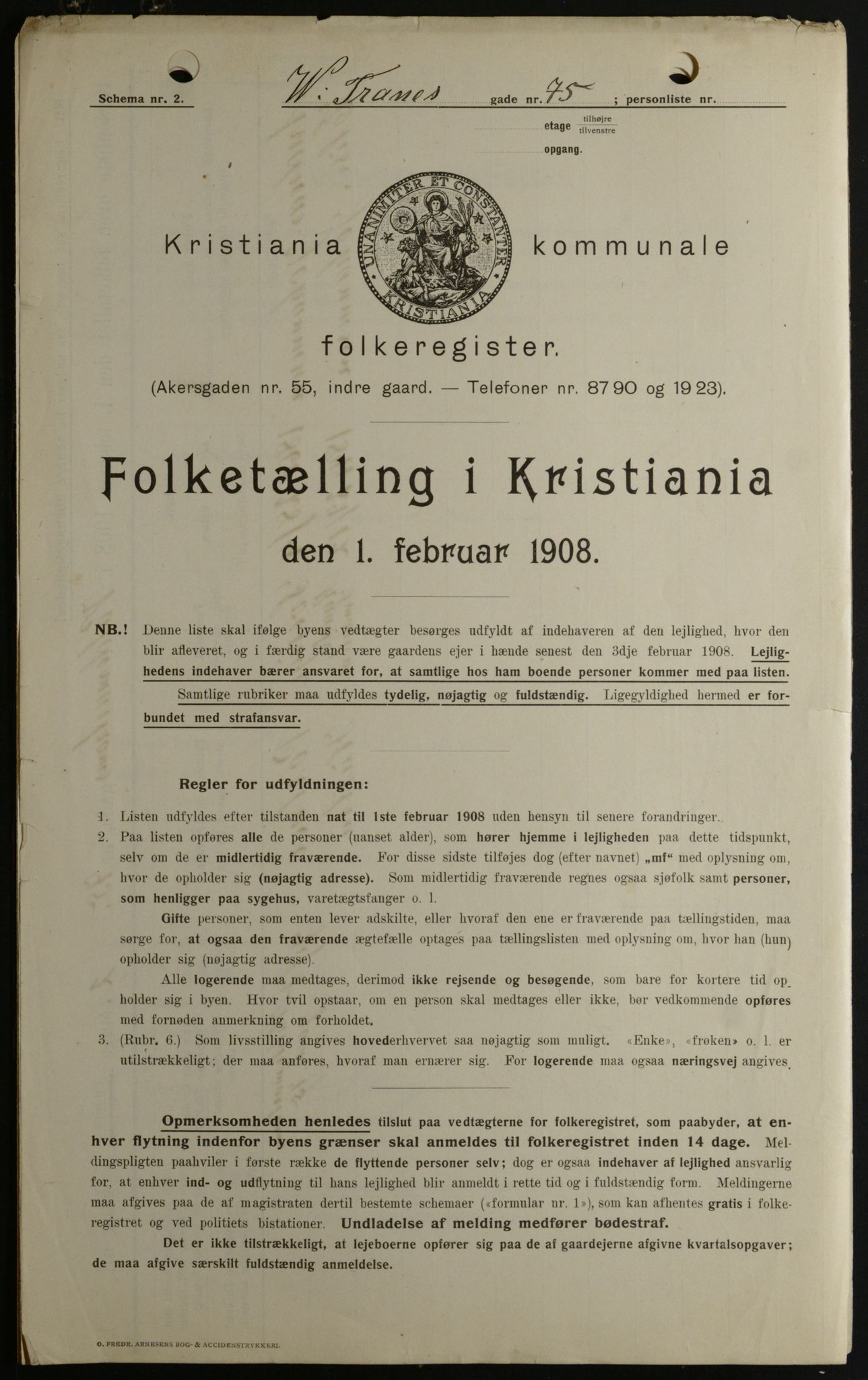 OBA, Municipal Census 1908 for Kristiania, 1908, p. 114270