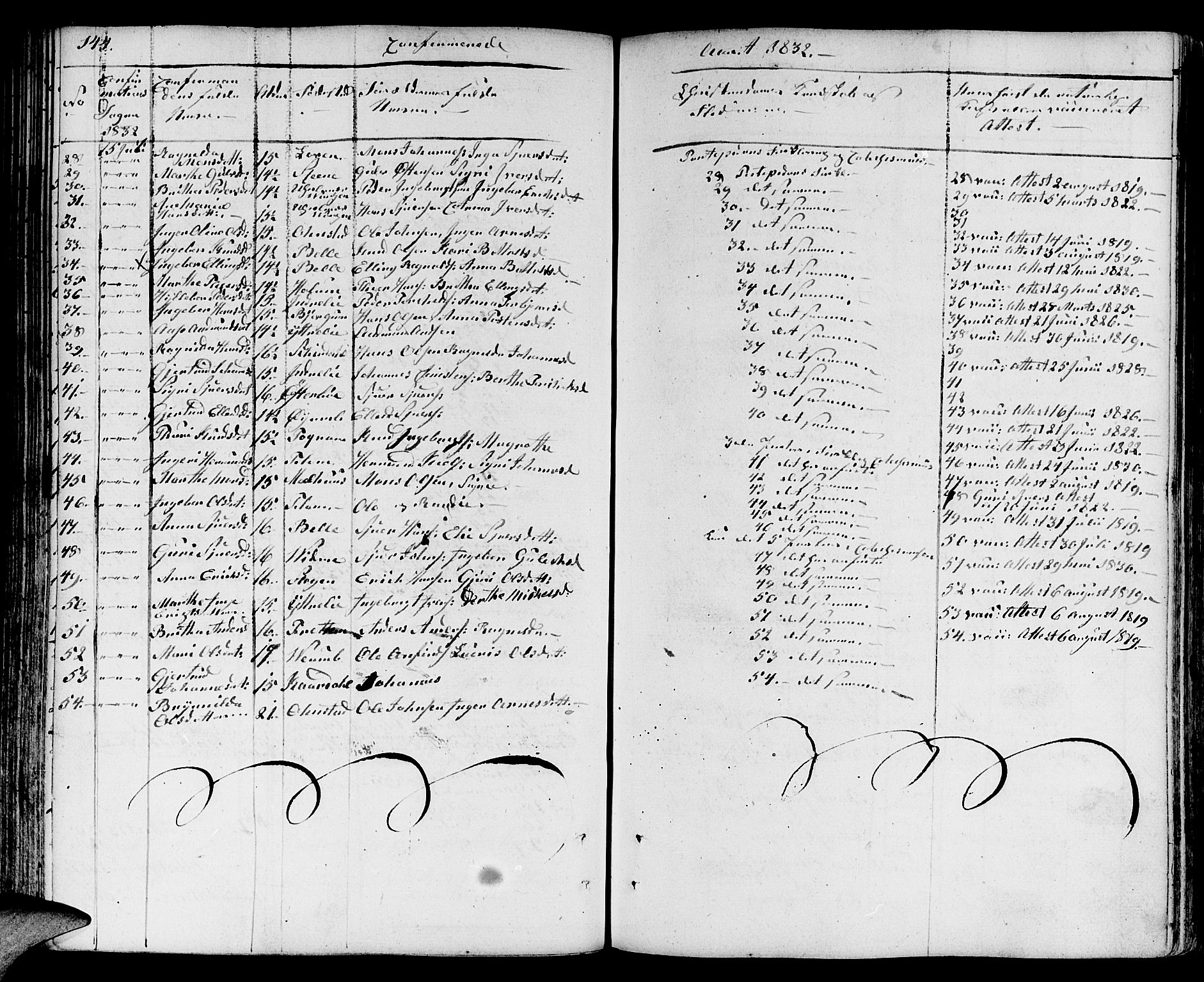 Aurland sokneprestembete, SAB/A-99937/H/Ha/Haa/L0006: Parish register (official) no. A 6, 1821-1859, p. 144