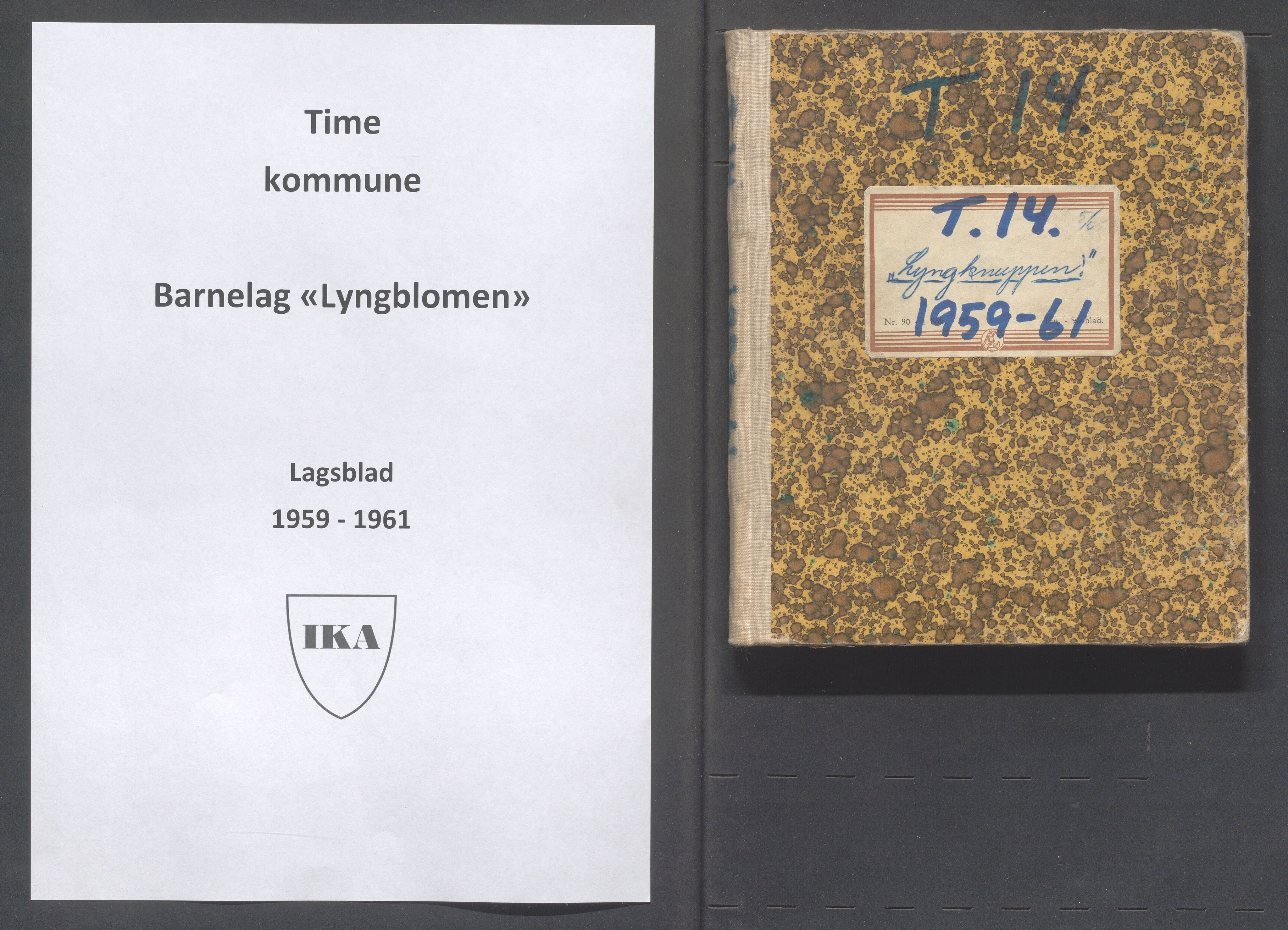 Time kommune - PA 52 Fråhaldslaget Lyngblomen - Time barnelag, IKAR/A-1182/F/L0013: Lagsblad "Lyngknuppen" , 1959-1961, p. 1