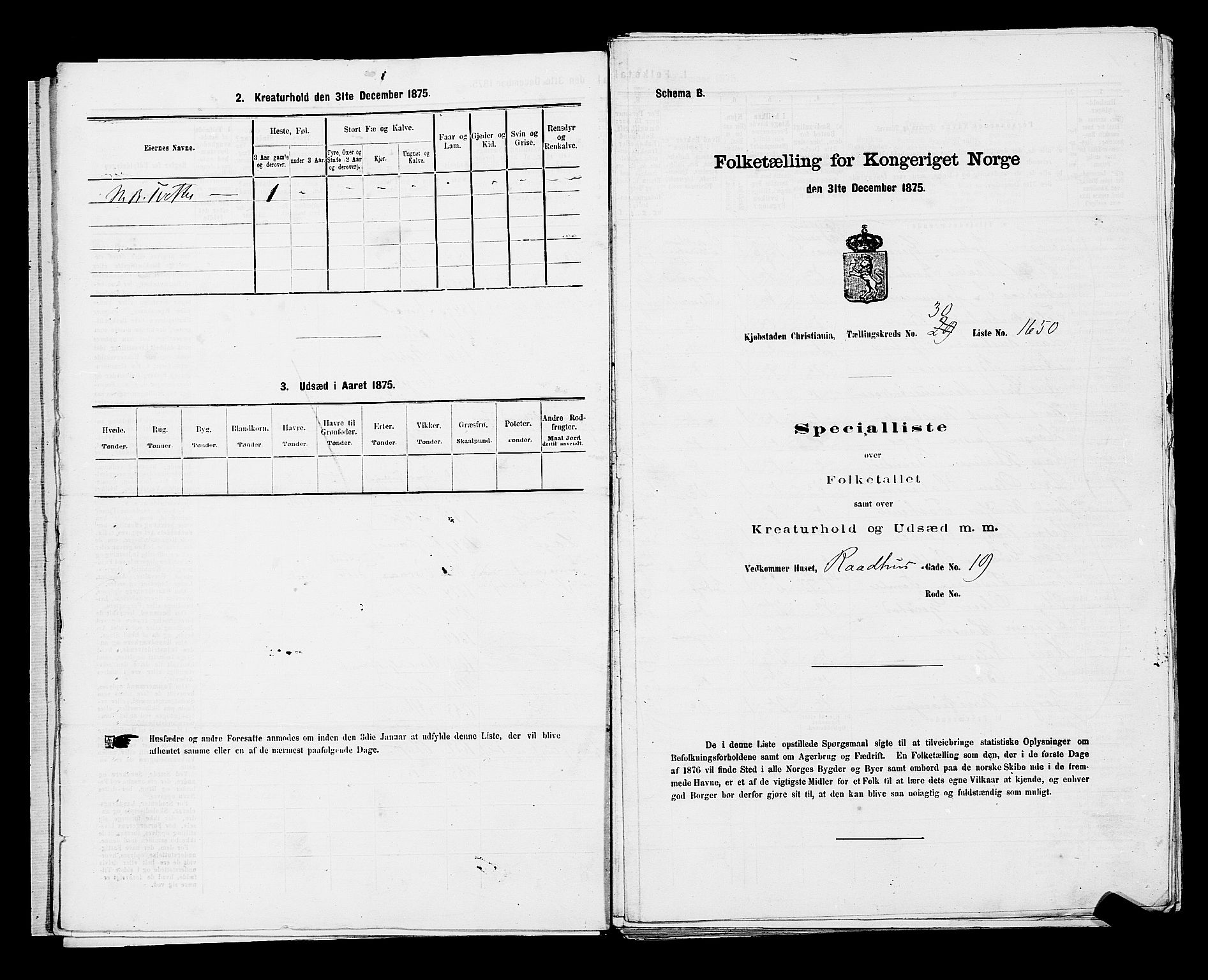 RA, 1875 census for 0301 Kristiania, 1875, p. 4783