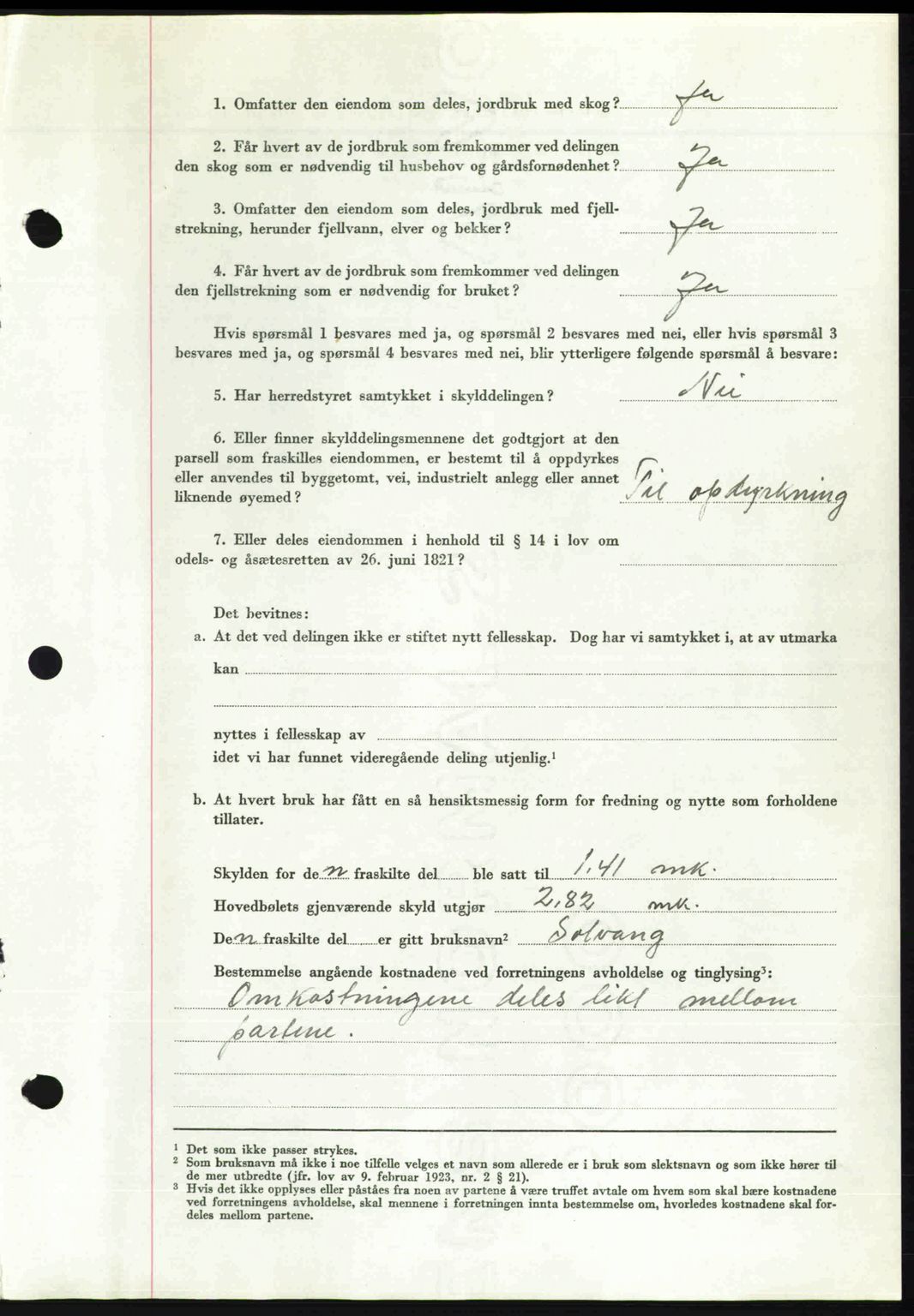 Romsdal sorenskriveri, AV/SAT-A-4149/1/2/2C: Mortgage book no. A31, 1949-1949, Diary no: : 3701/1949