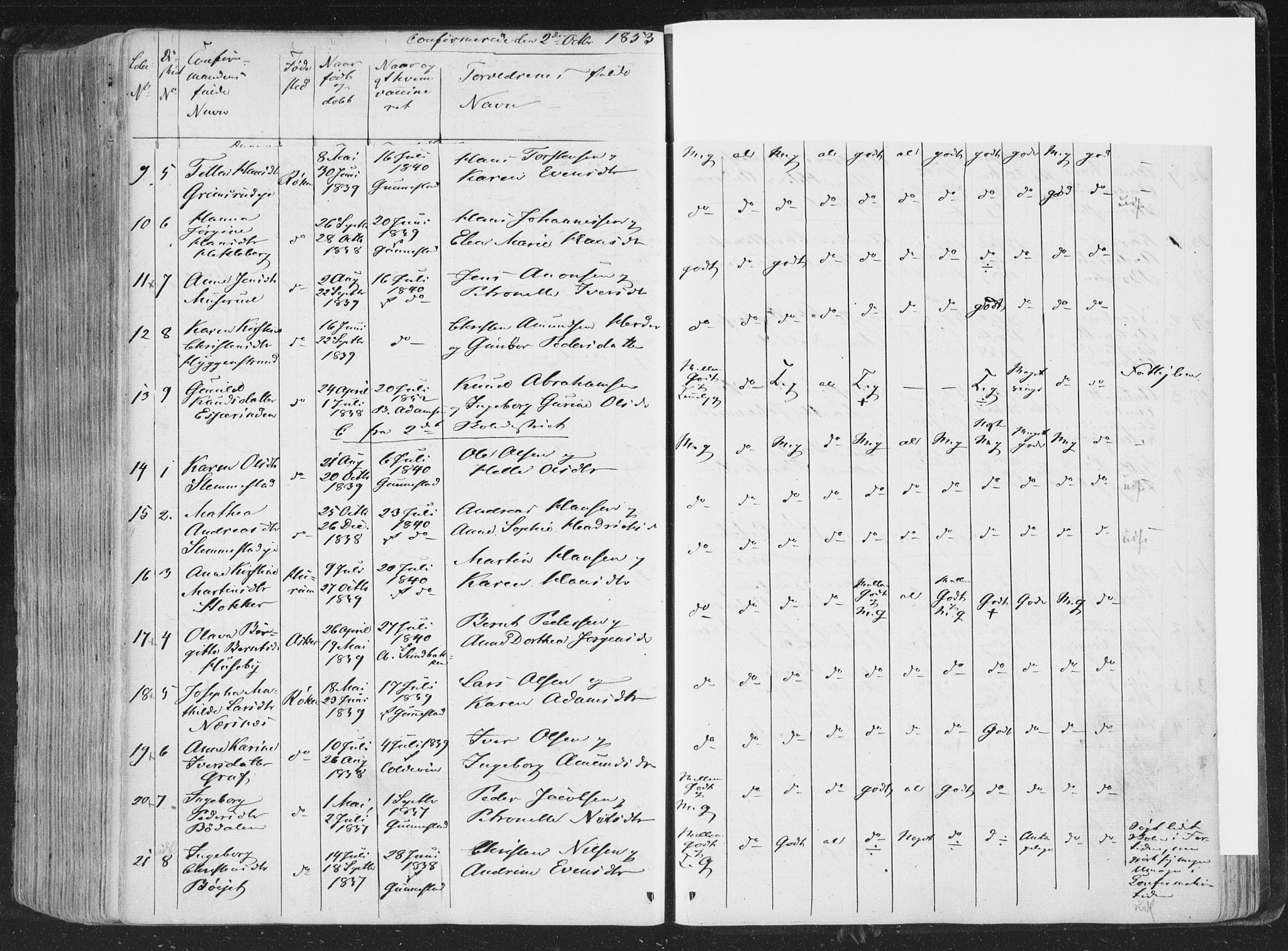 Røyken kirkebøker, SAKO/A-241/F/Fa/L0005: Parish register (official) no. 5, 1833-1856, p. 314