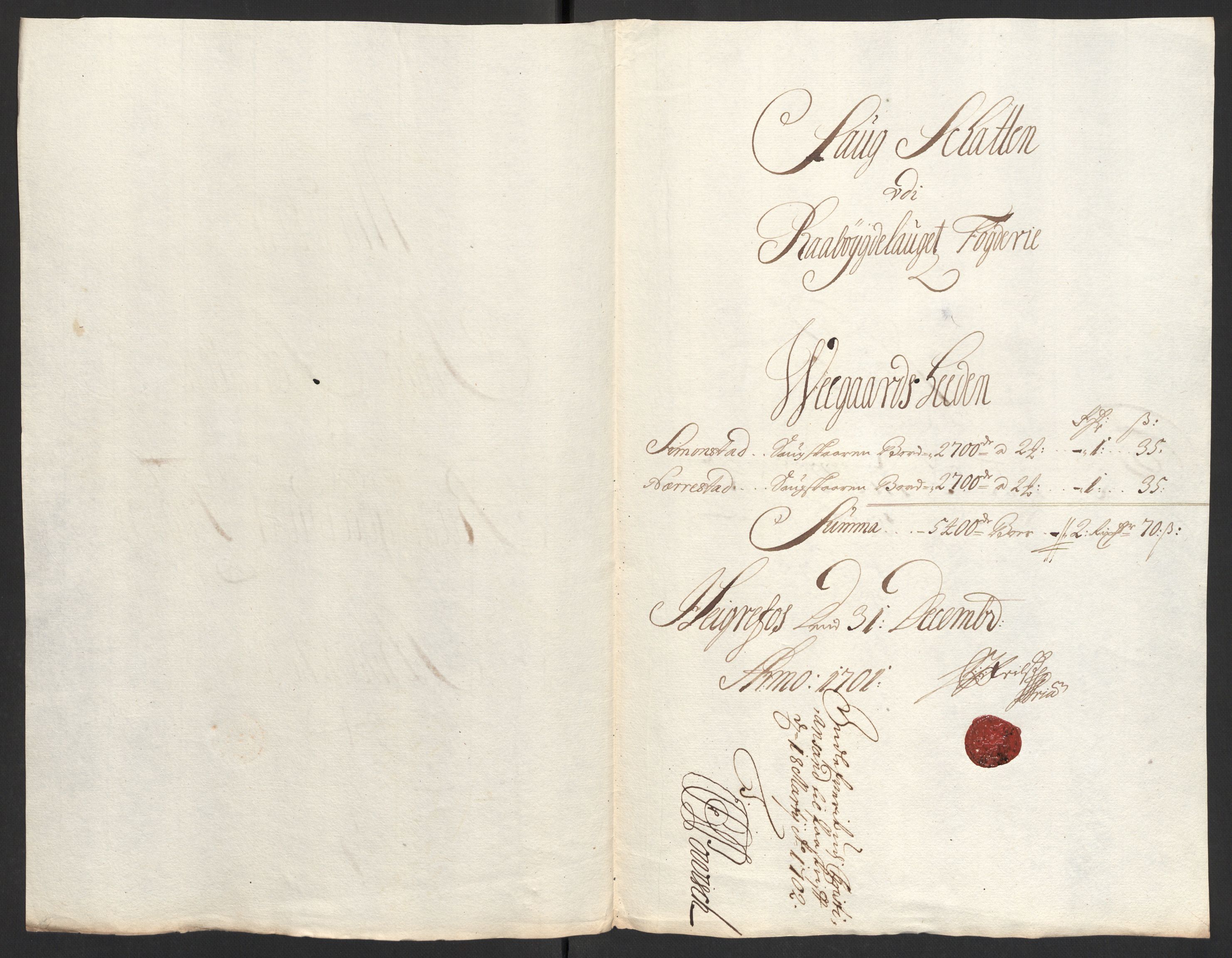 Rentekammeret inntil 1814, Reviderte regnskaper, Fogderegnskap, RA/EA-4092/R40/L2446: Fogderegnskap Råbyggelag, 1700-1702, p. 190