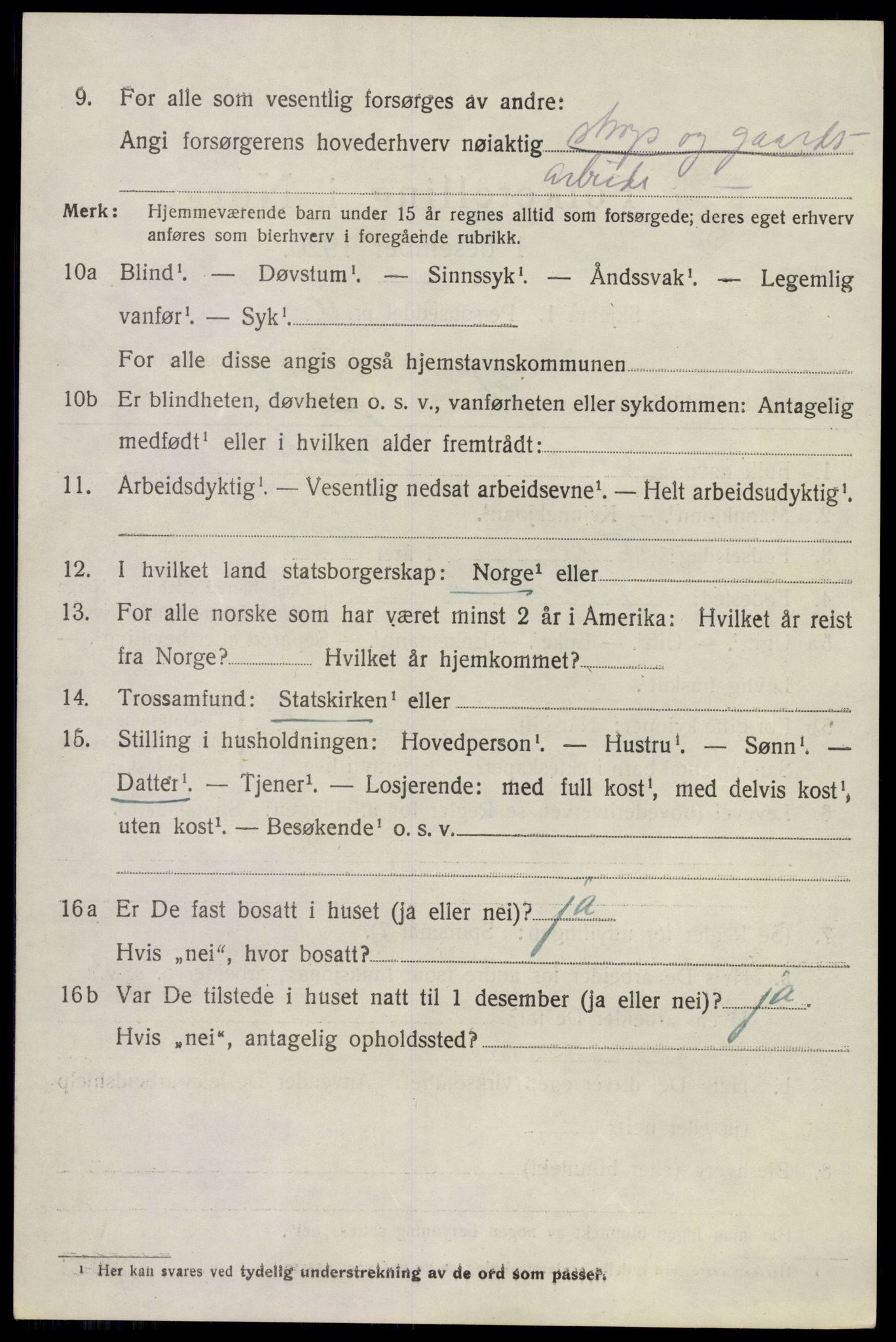 SAKO, 1920 census for Krødsherad, 1920, p. 4948