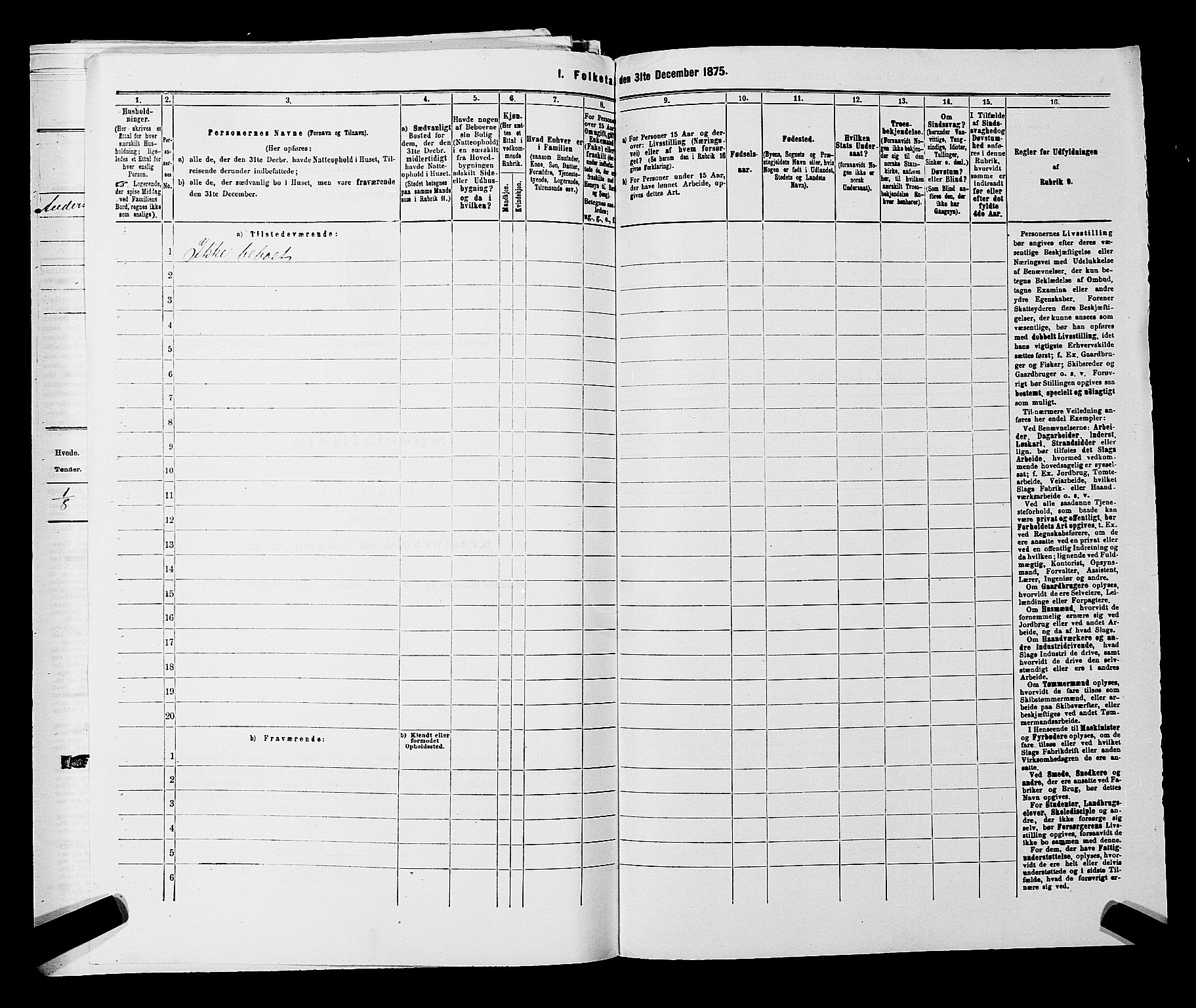 RA, 1875 census for 0118P Aremark, 1875, p. 1333