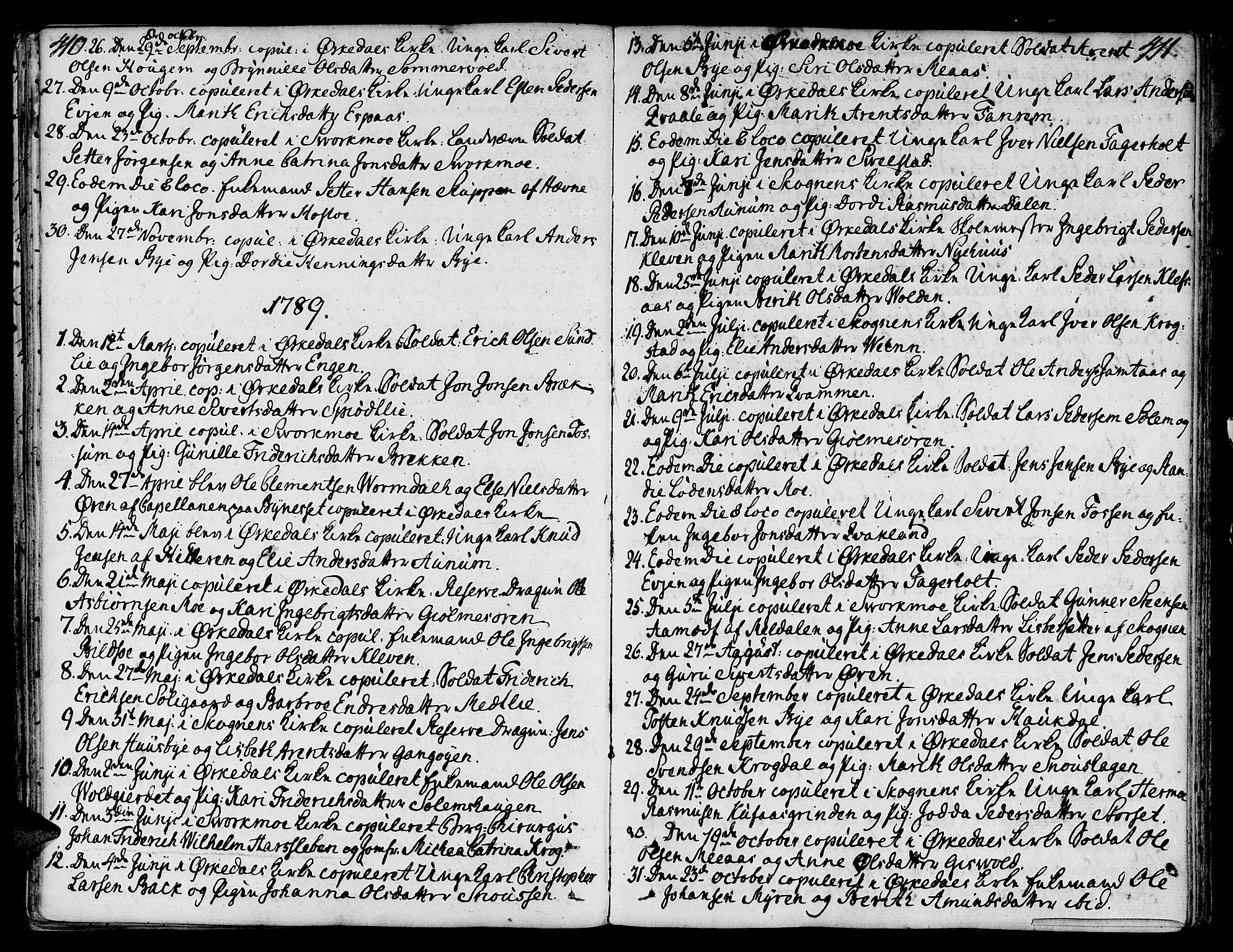 Ministerialprotokoller, klokkerbøker og fødselsregistre - Sør-Trøndelag, SAT/A-1456/668/L0802: Parish register (official) no. 668A02, 1776-1799, p. 410-411