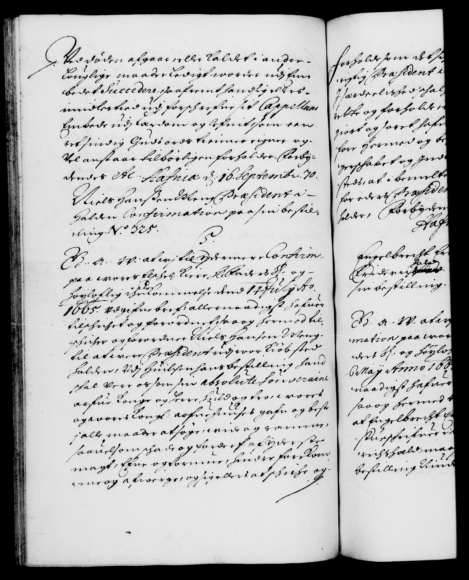 Danske Kanselli 1572-1799, RA/EA-3023/F/Fc/Fca/Fcaa/L0011: Norske registre (mikrofilm), 1670-1673, p. 196b