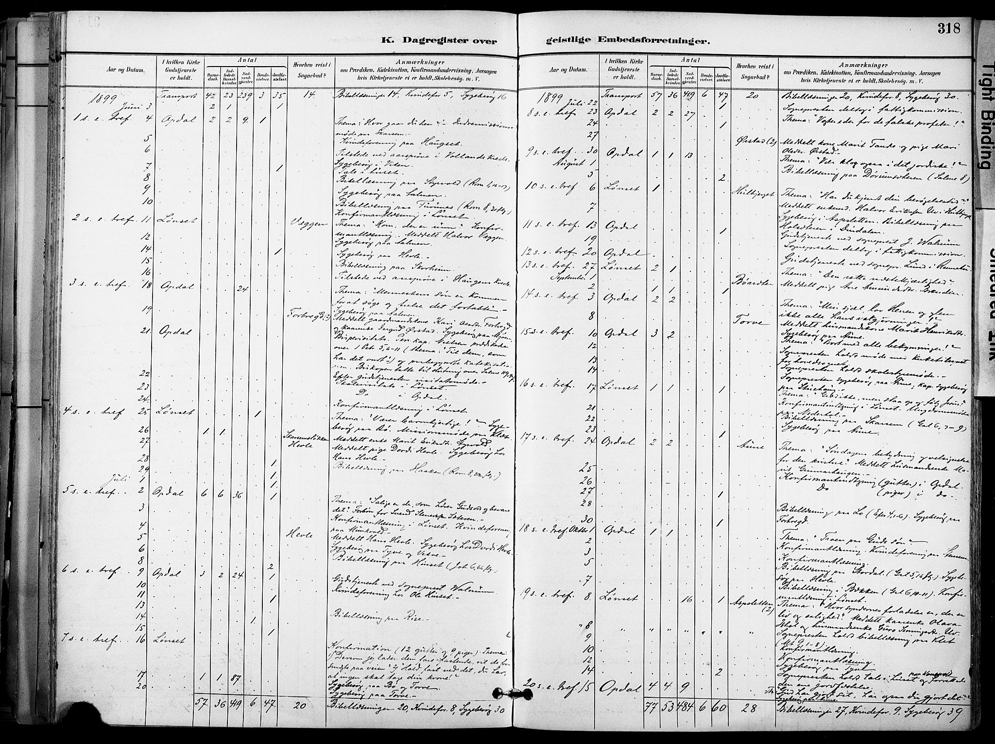 Ministerialprotokoller, klokkerbøker og fødselsregistre - Sør-Trøndelag, SAT/A-1456/678/L0902: Parish register (official) no. 678A11, 1895-1911, p. 318