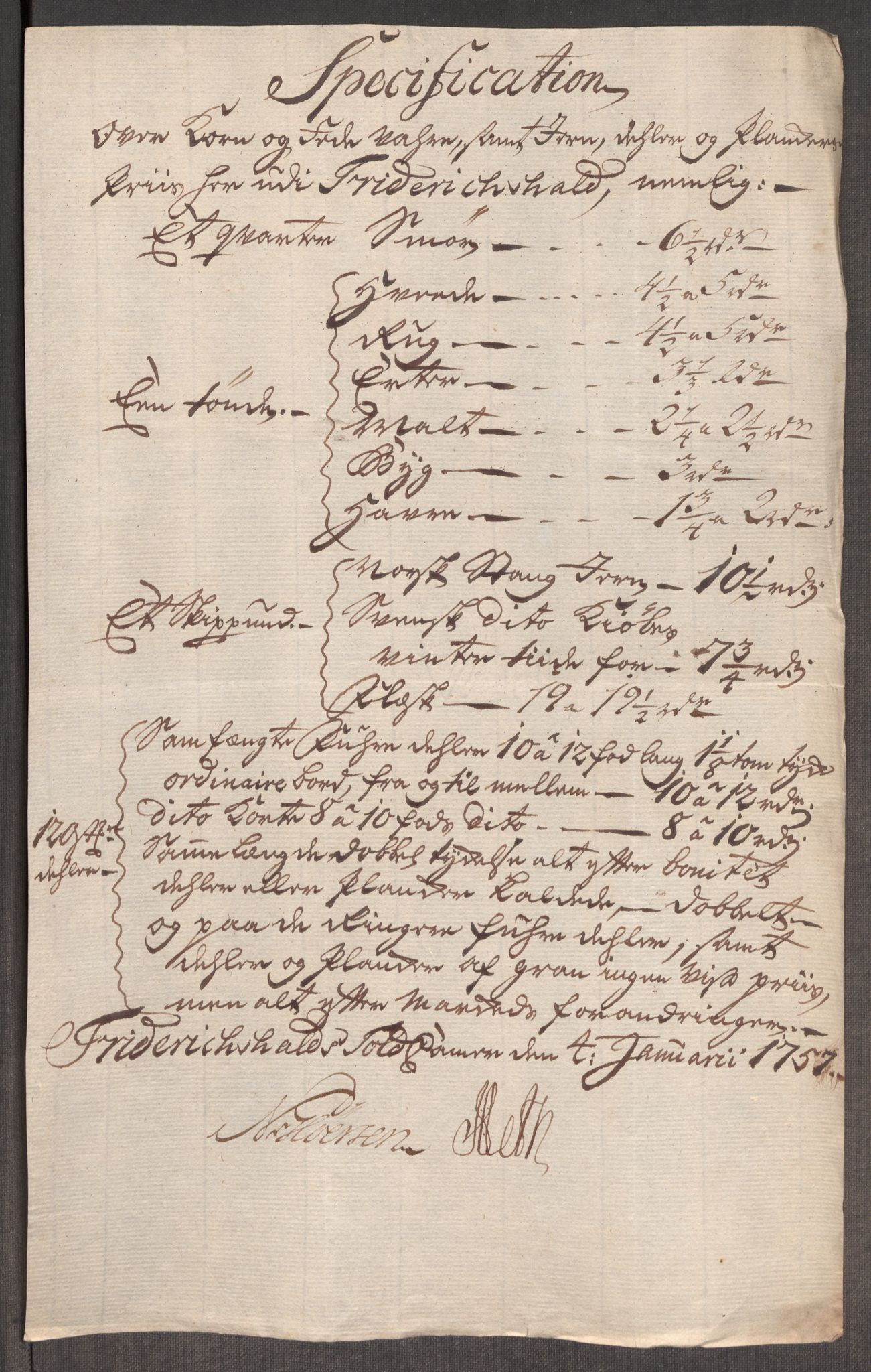 Rentekammeret inntil 1814, Realistisk ordnet avdeling, RA/EA-4070/Oe/L0005: [Ø1]: Priskuranter, 1753-1757, p. 583