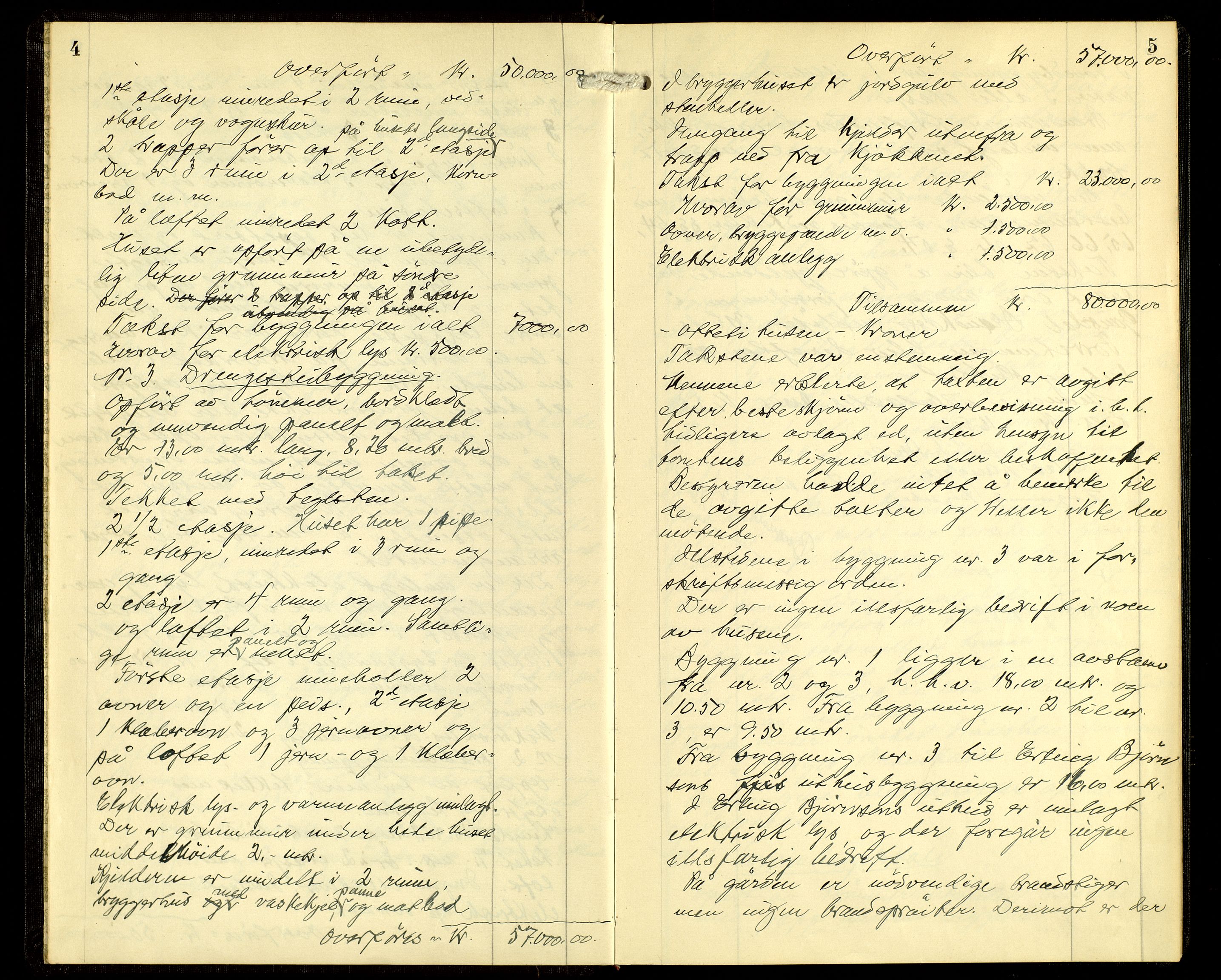 Norges Brannkasse, Østre Gausdal, AV/SAH-NBRANO-039/F/L0002: Branntakstprotokoll, 1936-1950, p. 4-5