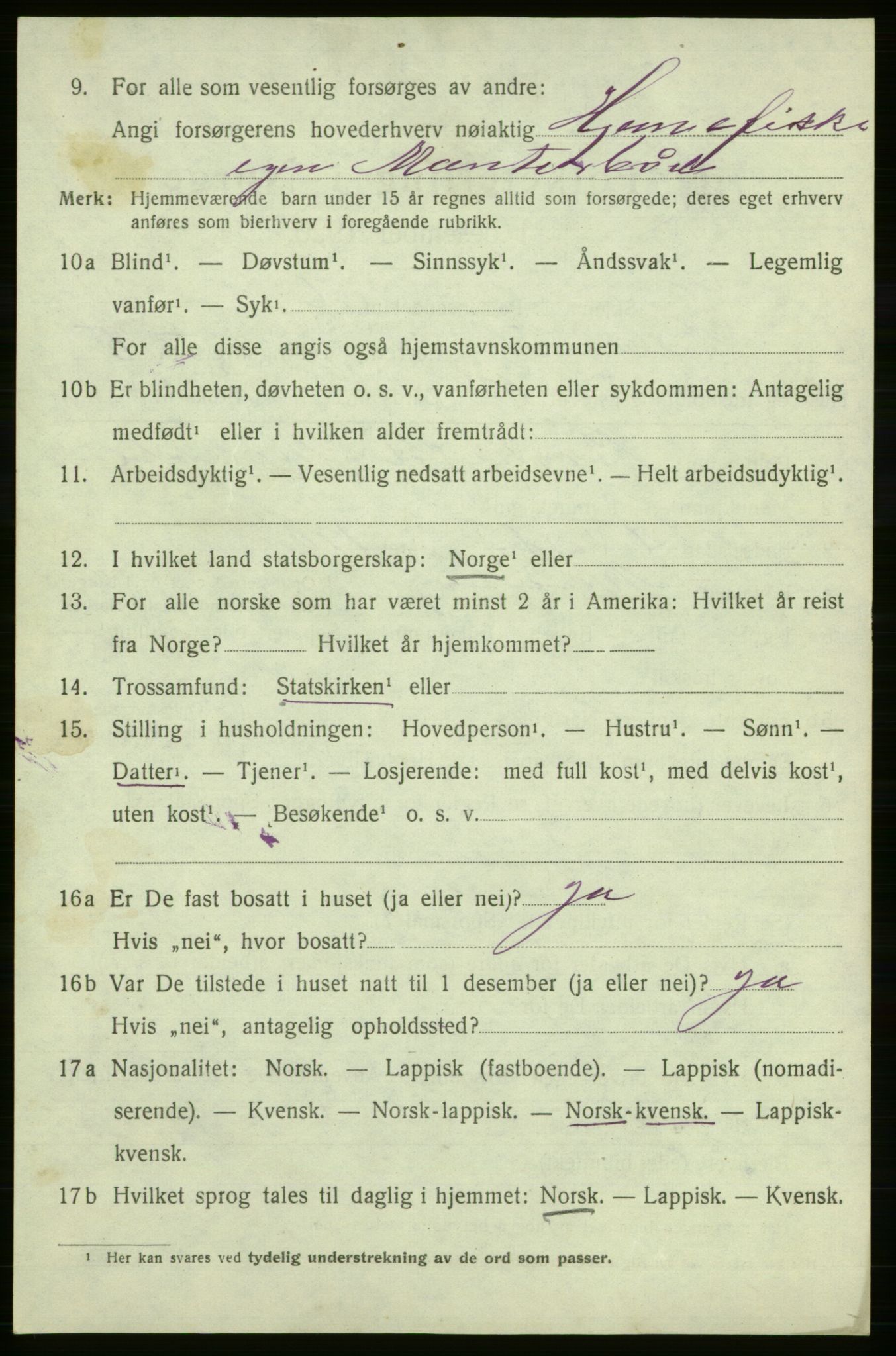 SATØ, 1920 census for Måsøy, 1920, p. 2611