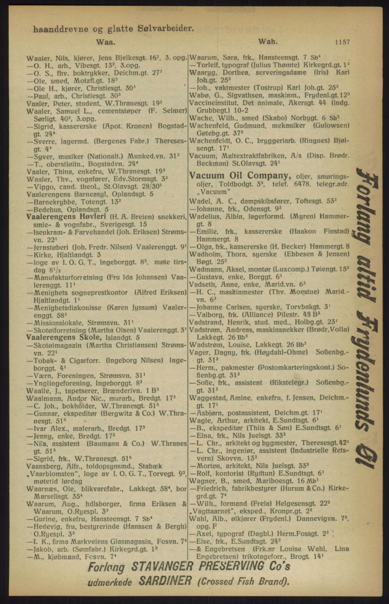 Kristiania/Oslo adressebok, PUBL/-, 1915, p. 1157