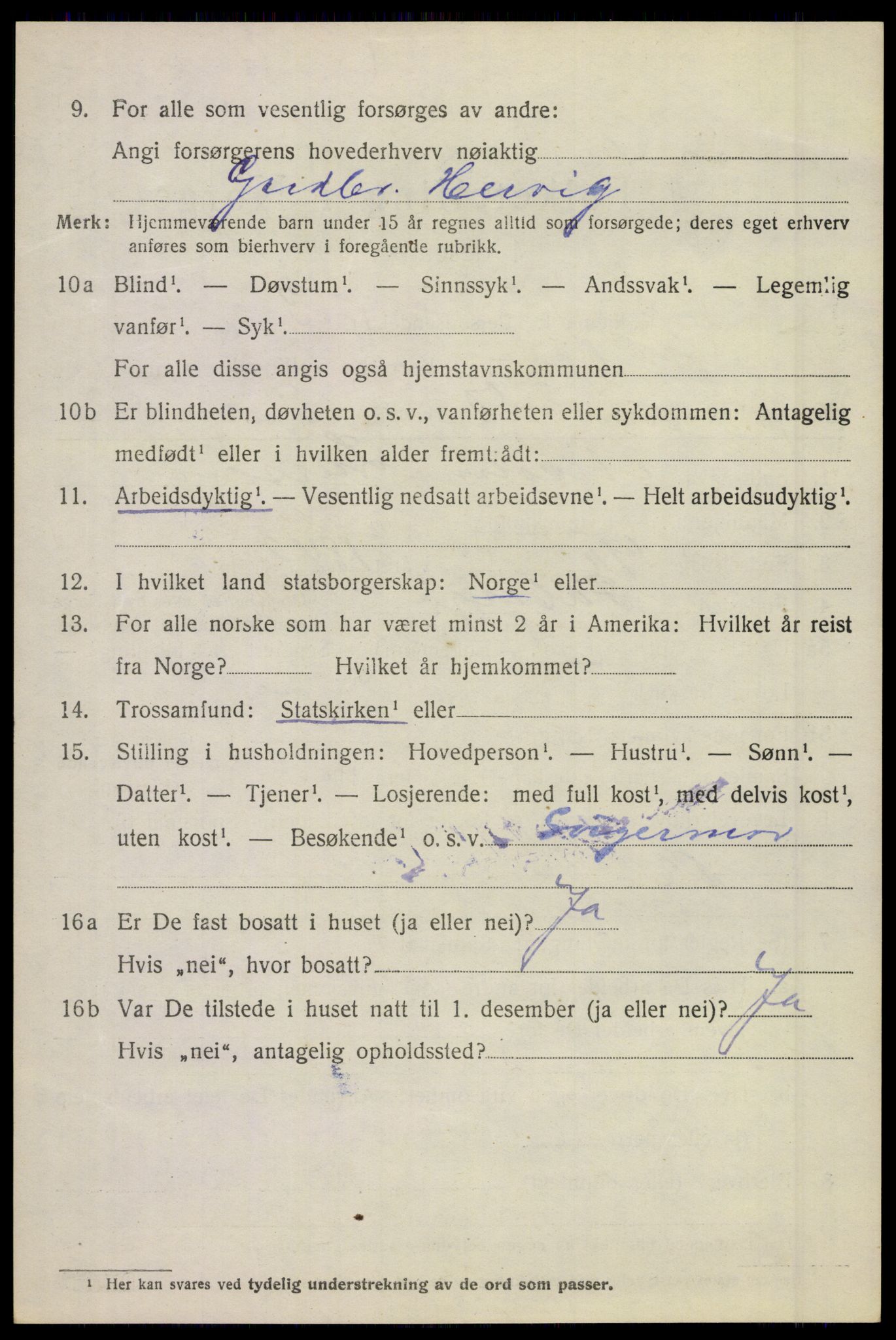 SAKO, 1920 census for Stokke, 1920, p. 2429