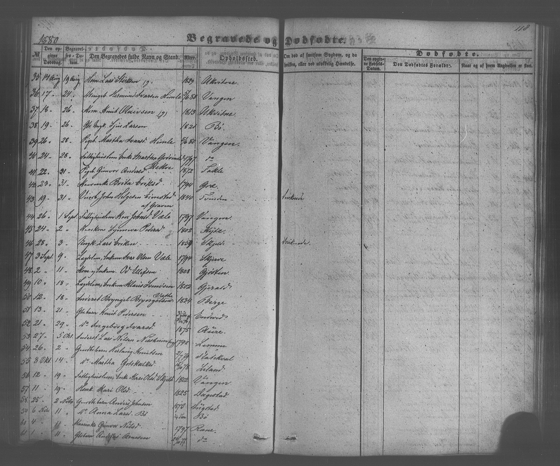 Voss sokneprestembete, SAB/A-79001/H/Haa: Parish register (official) no. A 20, 1855-1886, p. 118