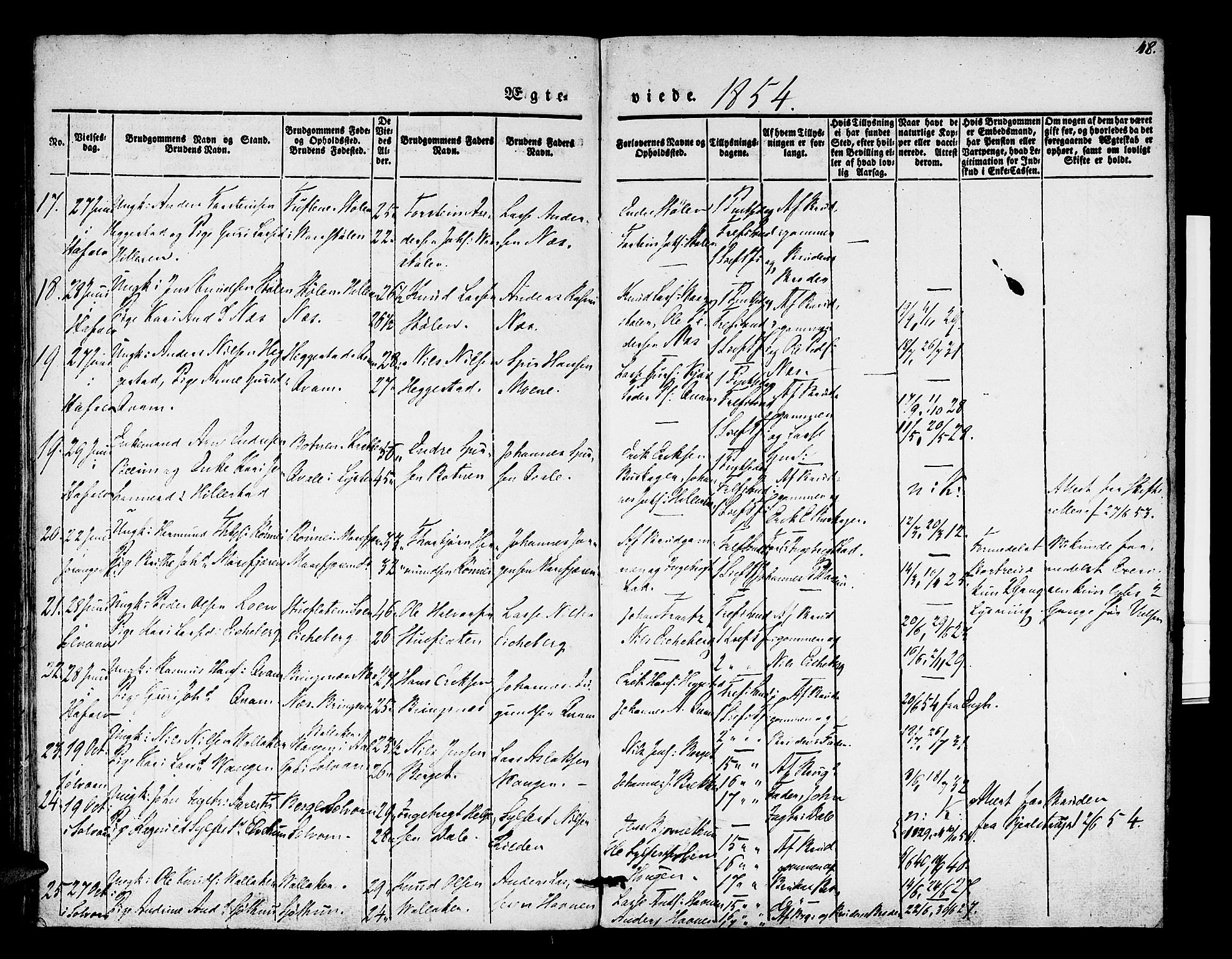 Hafslo sokneprestembete, AV/SAB-A-80301/H/Haa/Haaa/L0007: Parish register (official) no. A 7, 1834-1854, p. 48