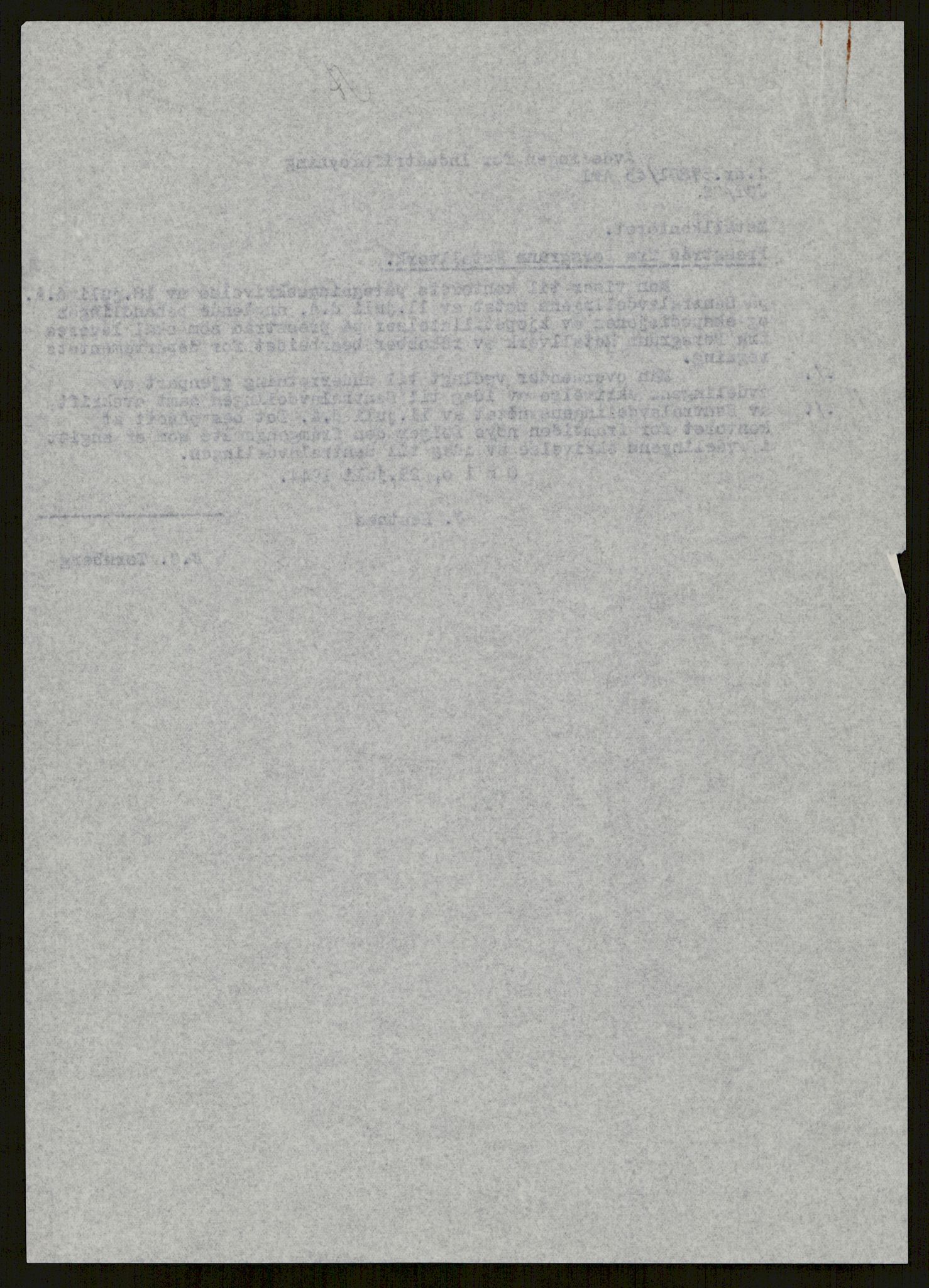 Direktoratet for industriforsyning, Sekretariatet, RA/S-4153/D/Df/L0056: 9. Metallkontoret, 1940-1945, p. 977