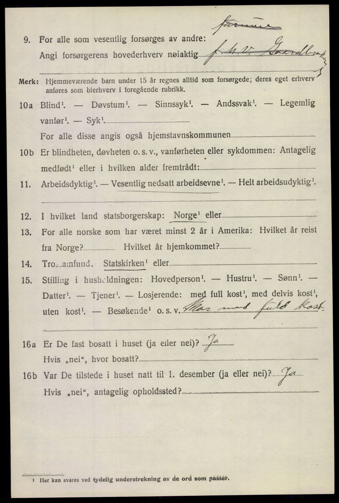 SAKO, 1920 census for Stokke, 1920, p. 11177