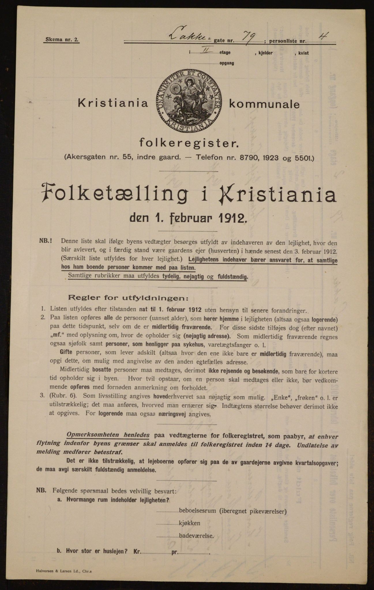 OBA, Municipal Census 1912 for Kristiania, 1912, p. 56603