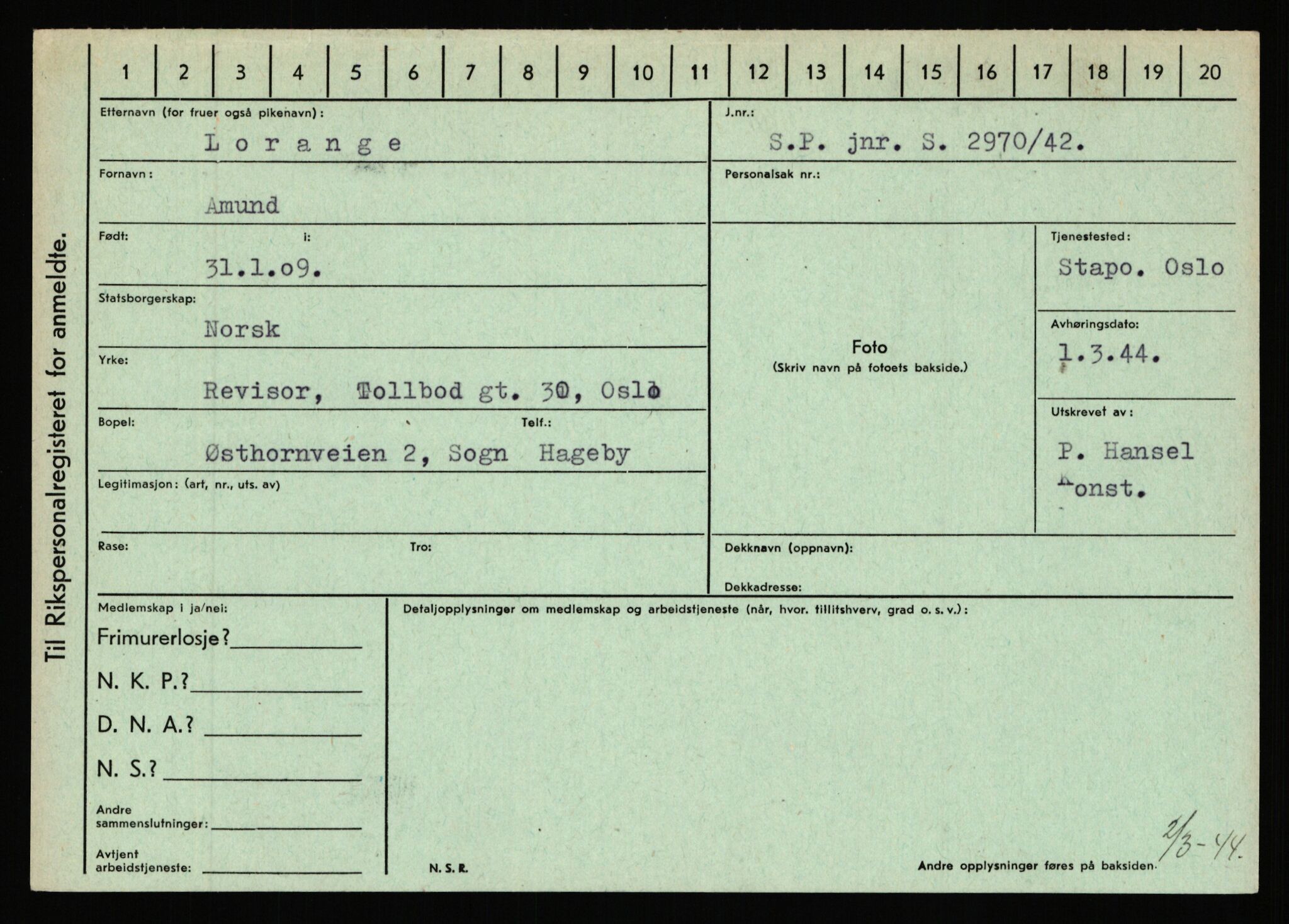 Statspolitiet - Hovedkontoret / Osloavdelingen, AV/RA-S-1329/C/Ca/L0010: Lind - Moksnes, 1943-1945, p. 652