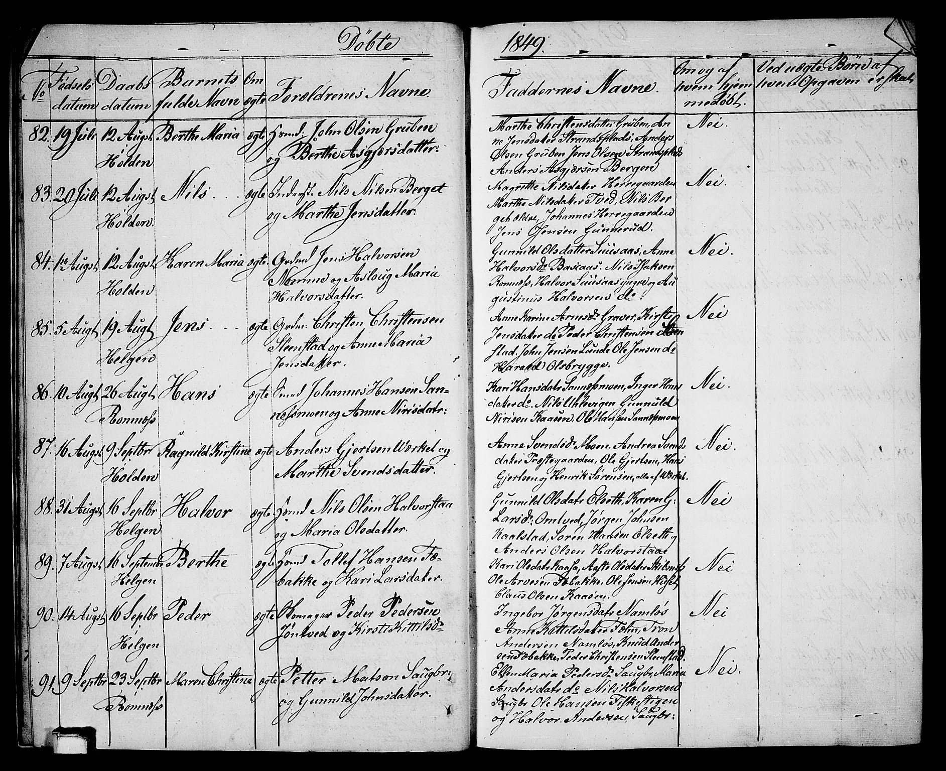 Holla kirkebøker, SAKO/A-272/G/Ga/L0003: Parish register (copy) no. I 3, 1849-1866, p. 11