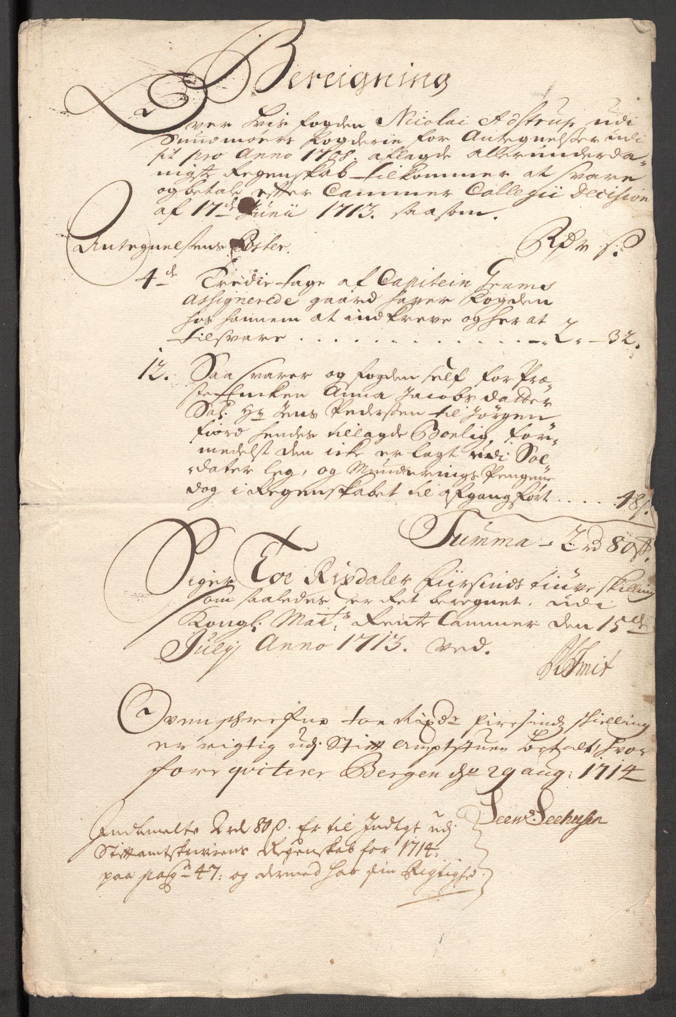 Rentekammeret inntil 1814, Reviderte regnskaper, Fogderegnskap, AV/RA-EA-4092/R54/L3562: Fogderegnskap Sunnmøre, 1708-1709, p. 233