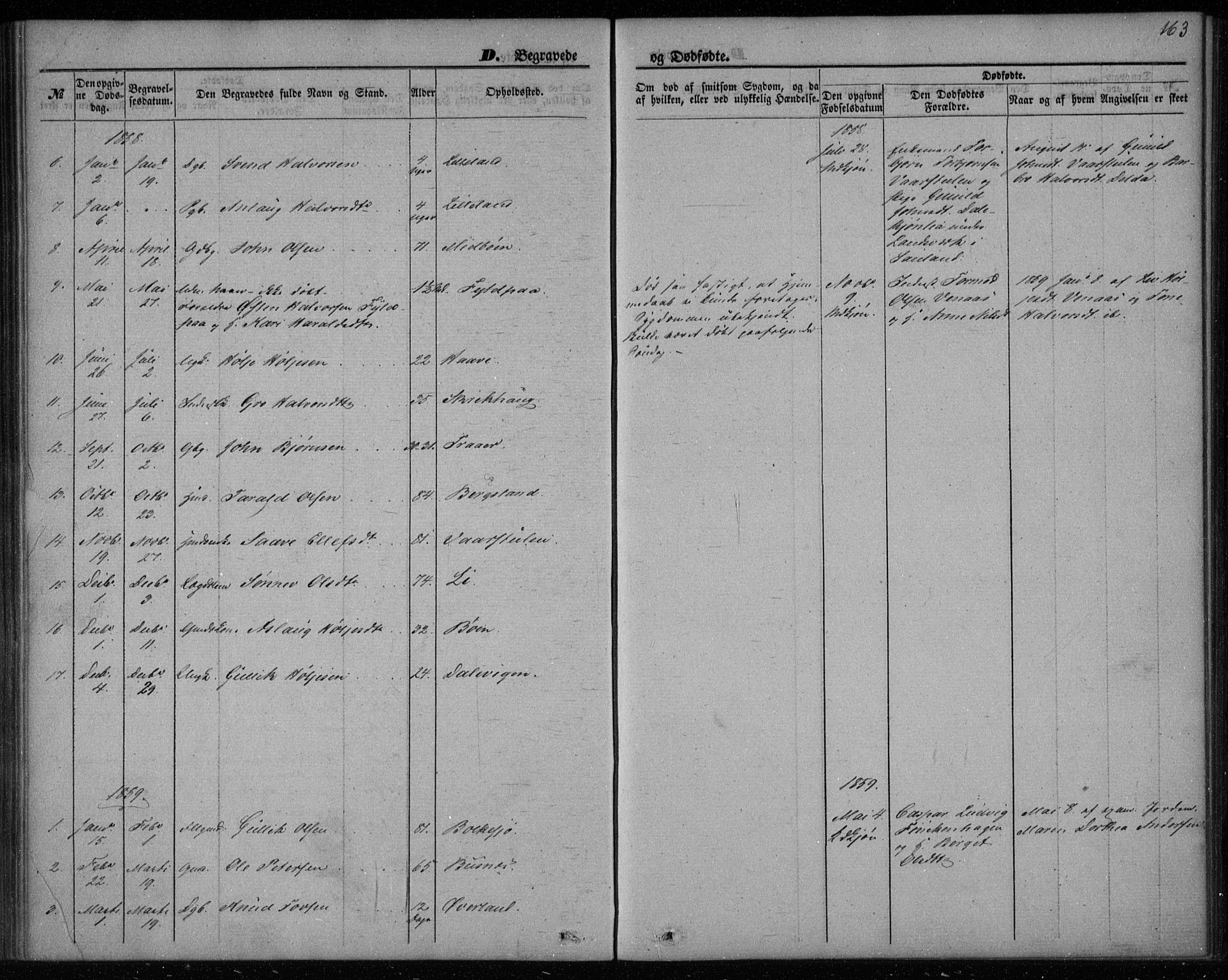 Gransherad kirkebøker, SAKO/A-267/F/Fa/L0002: Parish register (official) no. I 2, 1844-1859, p. 163