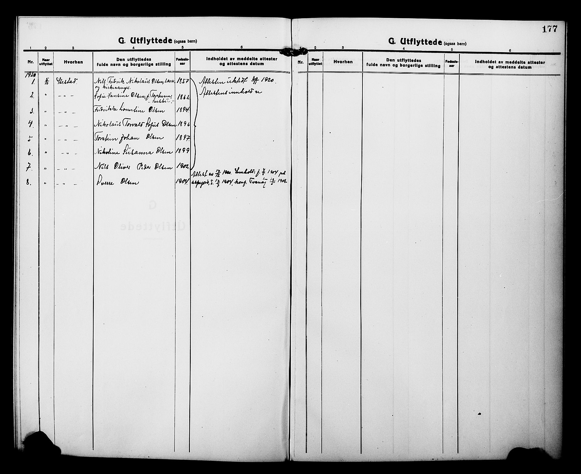 Tranøy sokneprestkontor, SATØ/S-1313/I/Ia/Iab/L0015klokker: Parish register (copy) no. 15, 1918-1930, p. 177
