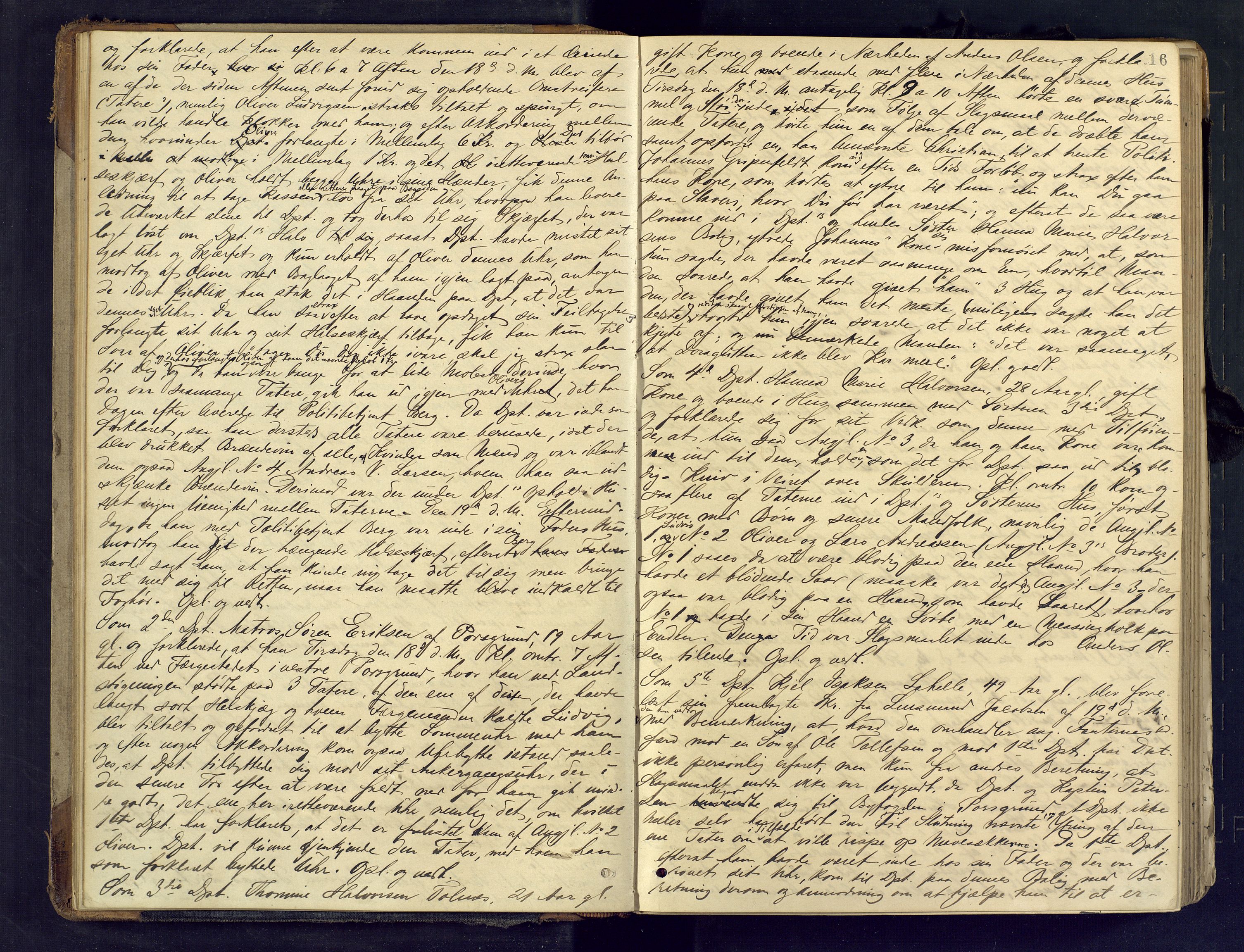 Gjerpen sorenskriveri, AV/SAKO-A-216/F/Fb/L0012: Ekstrarettsprotokoll, 1886-1893, p. 16