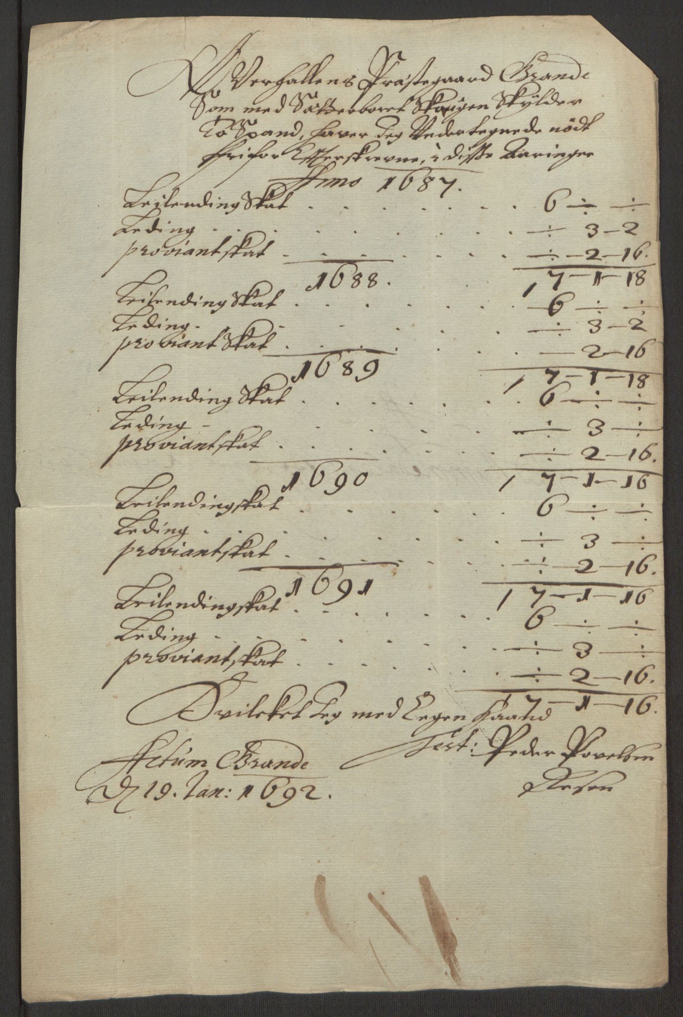 Rentekammeret inntil 1814, Reviderte regnskaper, Fogderegnskap, AV/RA-EA-4092/R64/L4423: Fogderegnskap Namdal, 1690-1691, p. 332