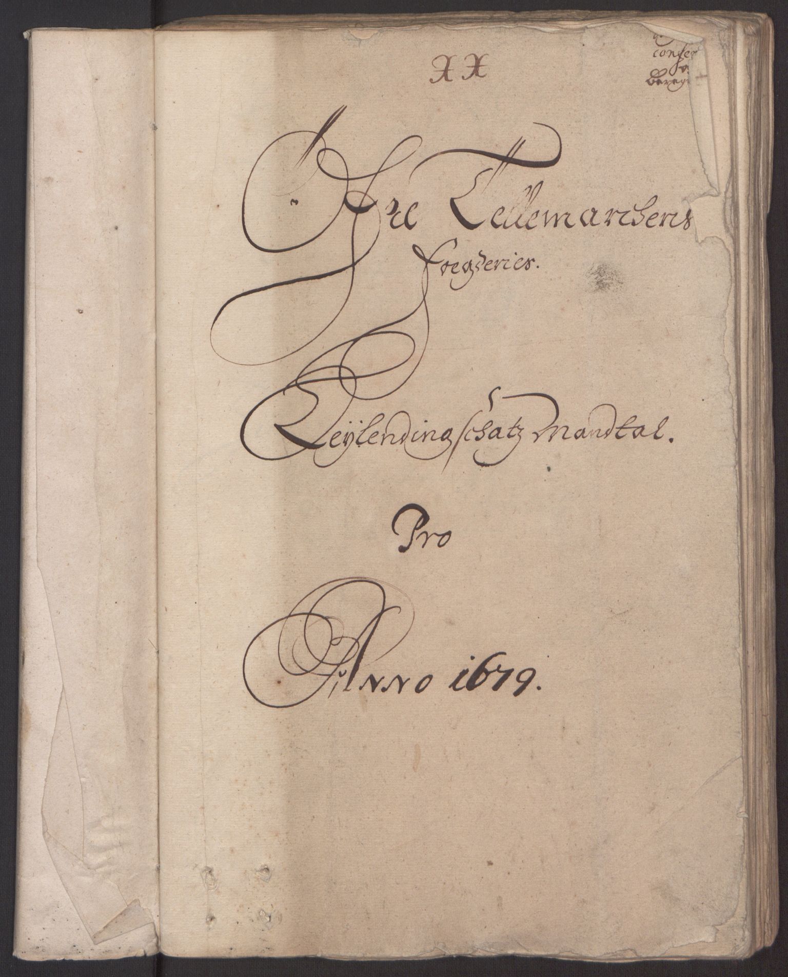 Rentekammeret inntil 1814, Reviderte regnskaper, Fogderegnskap, RA/EA-4092/R35/L2073: Fogderegnskap Øvre og Nedre Telemark, 1679, p. 30