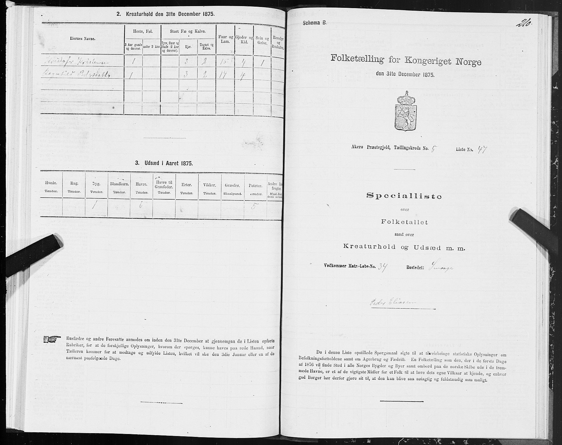 SAT, 1875 census for 1545P Aukra, 1875, p. 2210